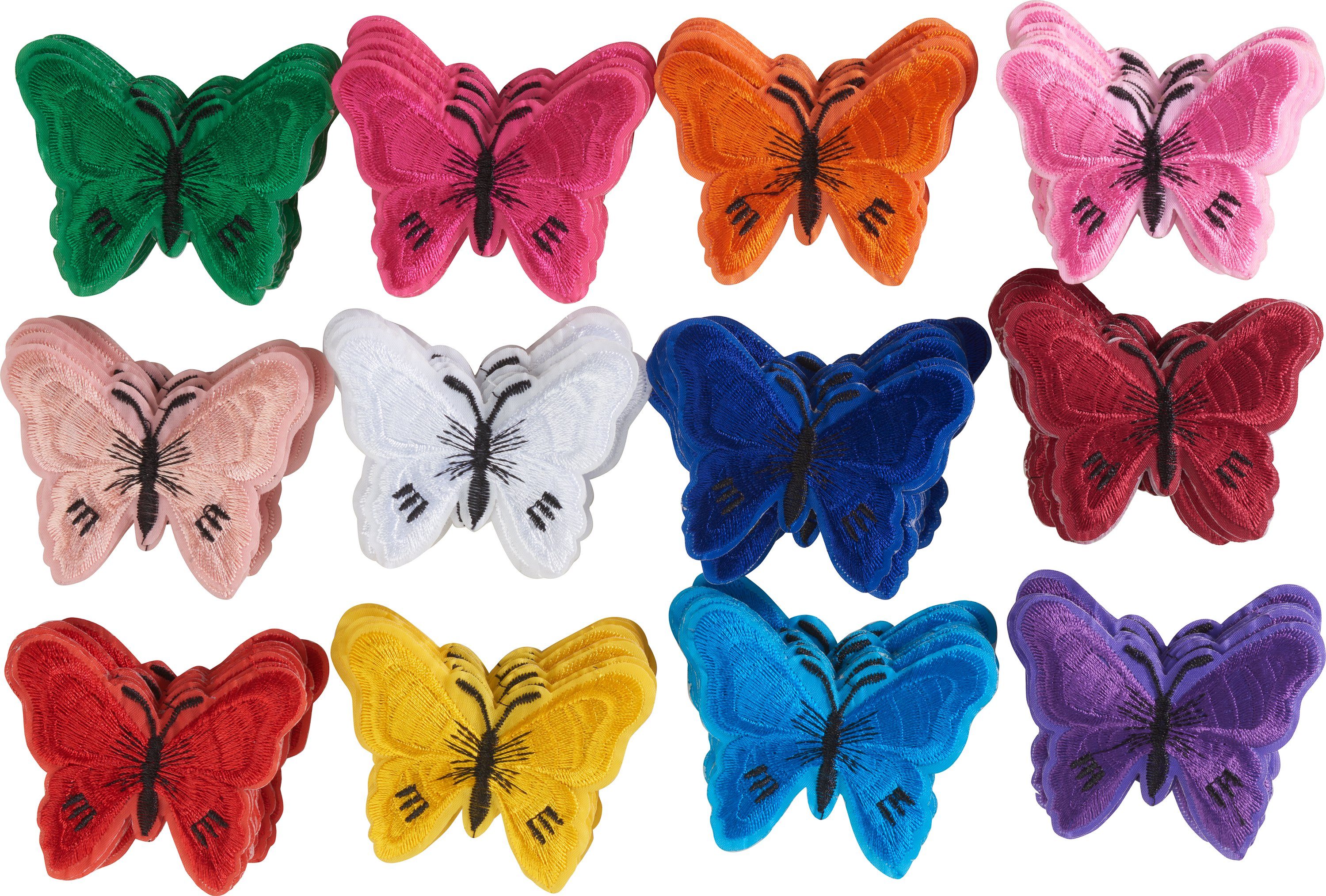 VBS XXL Patchies Schmetterlinge, 120 Stück