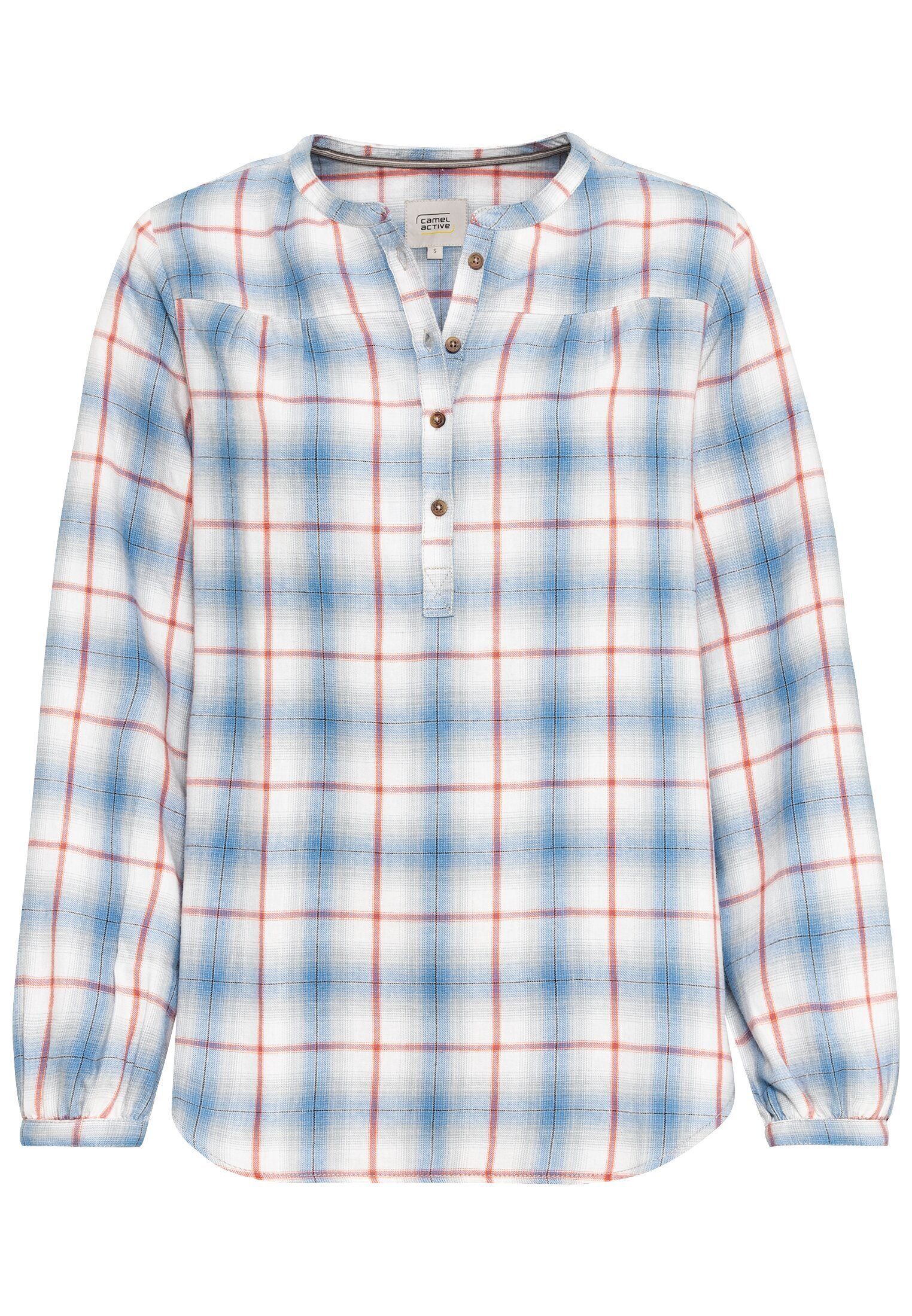 Schlupfbluse in kariertem Flanell