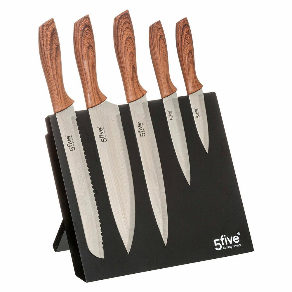 5five Simply Smart Magnet-Messerblock 6-tlg. (6tlg), bestückt