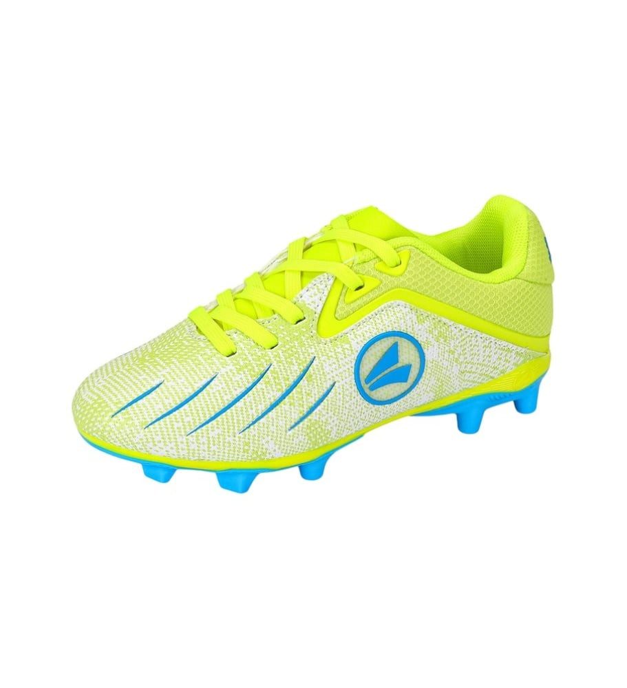 Jako J-SFG Vini (für feste Böden) lime/blue Jungen Fußballschuh