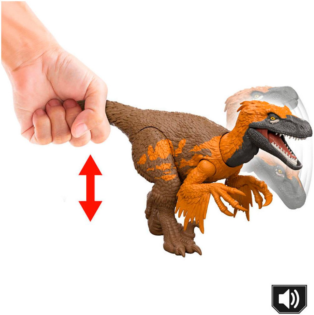 Mattel® Actionfigur Jurassic World, Rebirth, Wild Roar, Utahraptor