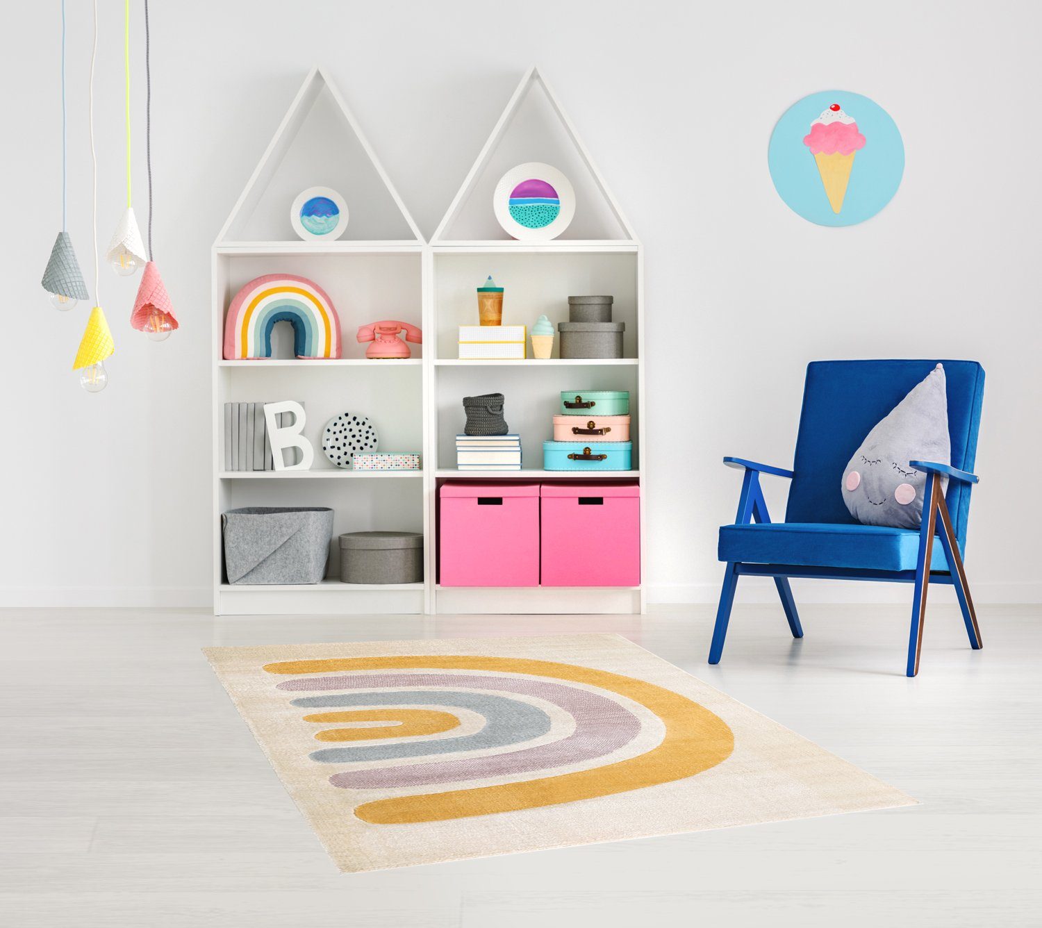 Rikmani Kinderteppich Kinderzimmerteppich Design-Teppich für Kinderzimmer, günstig online kaufen