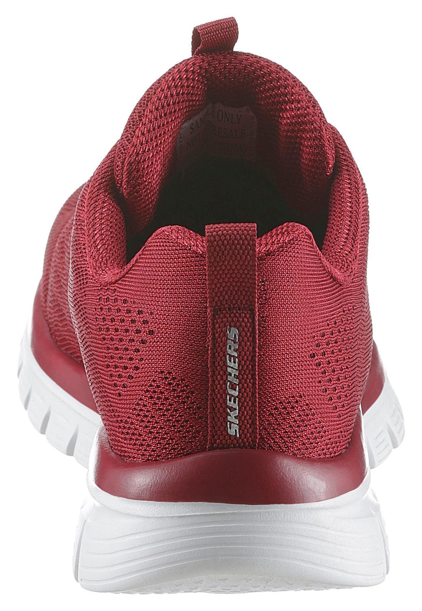 Dämpfung mit rot Connected Memory Get Foam Sneaker durch - Graceful Skechers