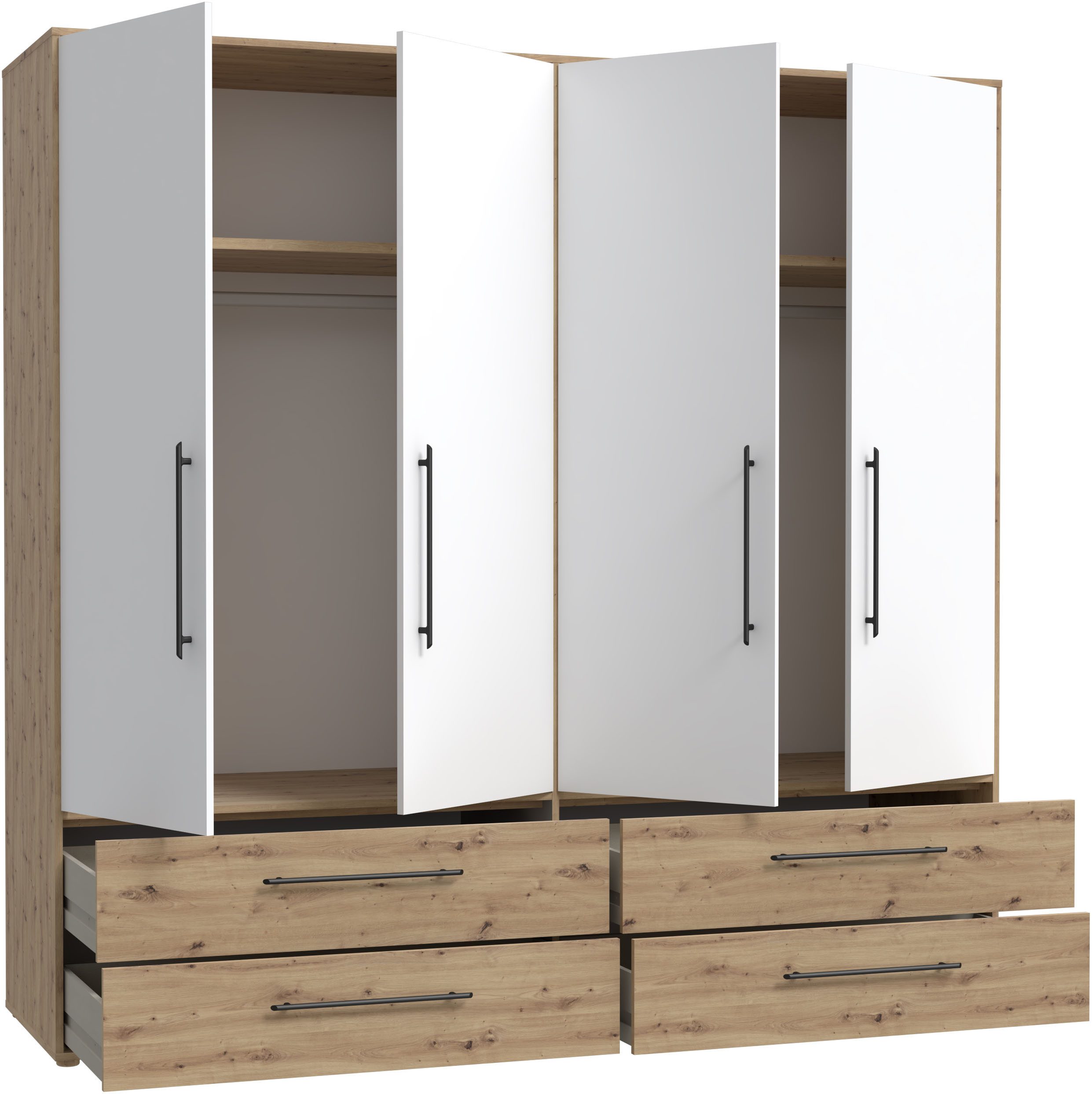 FORTE Kleiderschrank (B/H/T ca. 205,9x200,1x58,8cm) – Bild 4 von 5