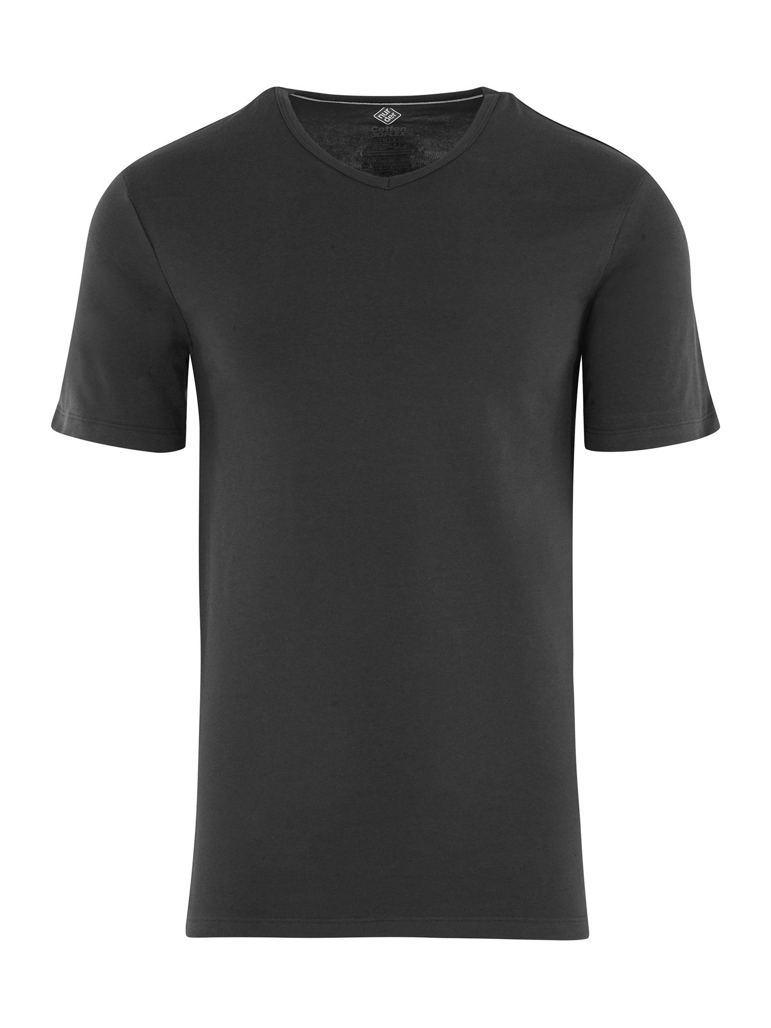 Unterhemd (2-St) Nur 3D-Flex T-Shirt Der schwarz