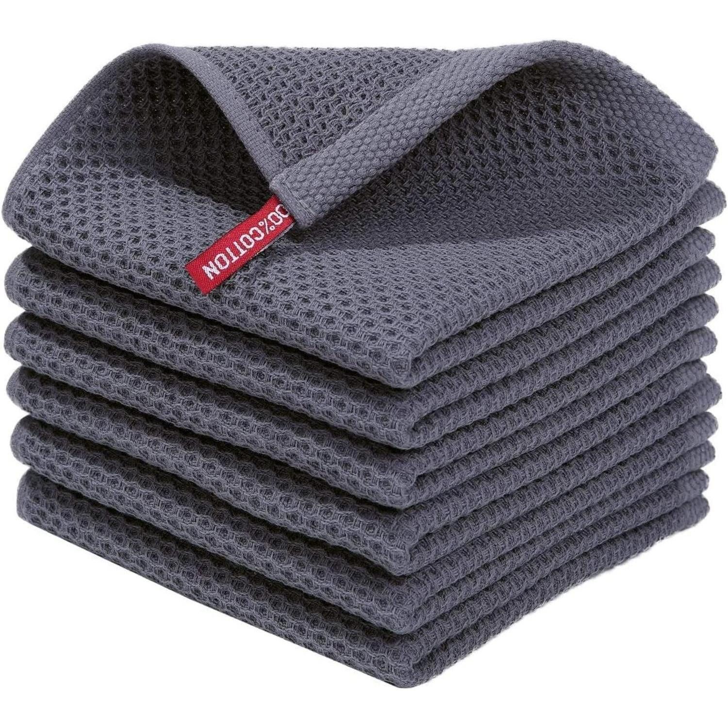 LuxusKollektion Geschirrtuch Geschirrtücher 100% Baumwolle 6er Set 30 x 30 cm Saugfähig