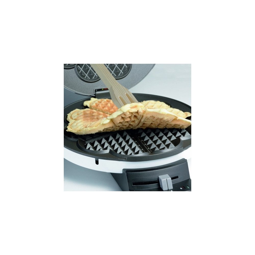 Cloer Waffeleisen Cloer Waffelautomat 120 Weiss - Waffelmaschine., 1 W
