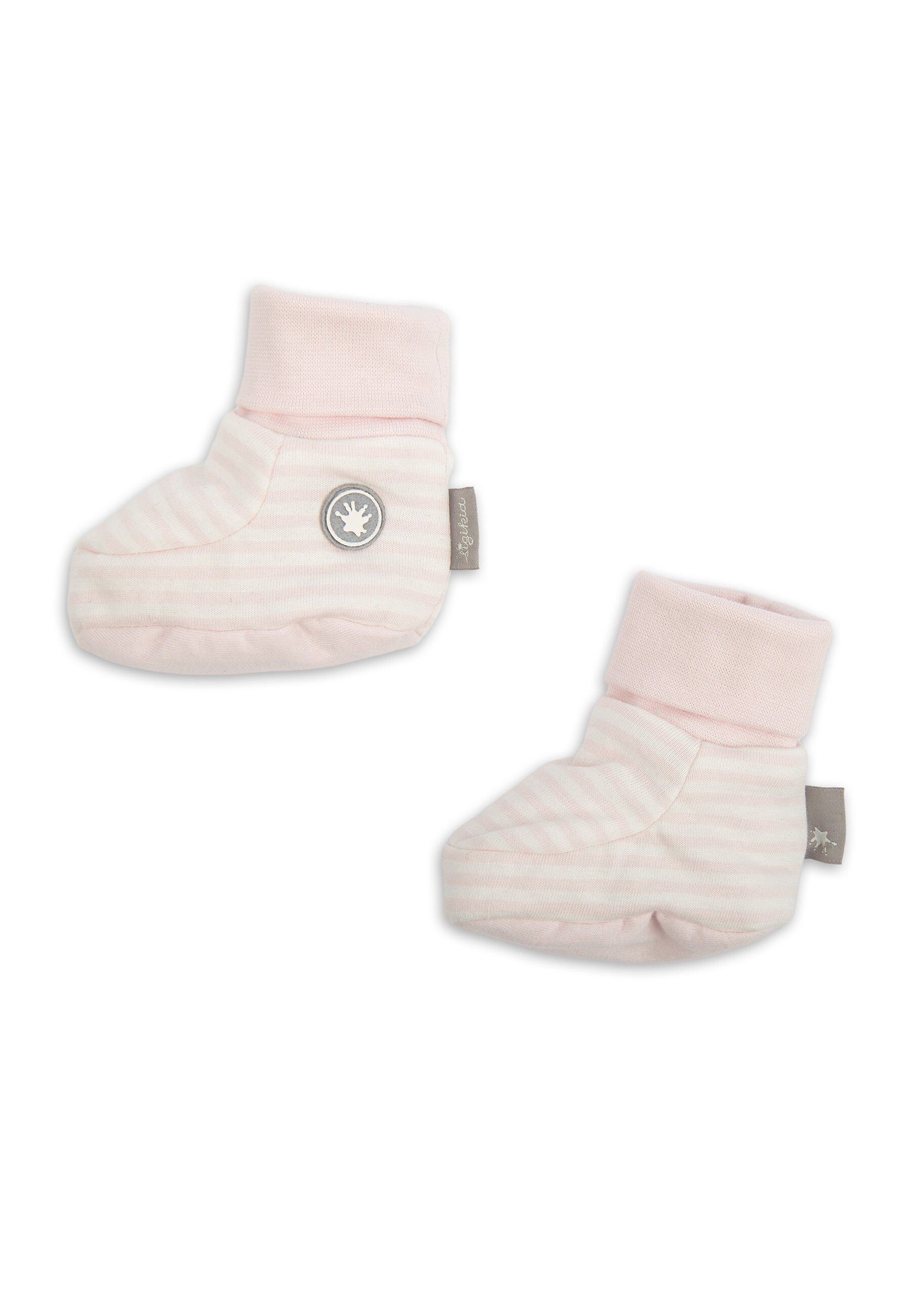 Schuhe Sigikid (1-tlg) Single Jersey, wattiert Baby pink Krabbelschuh Stoffschuhe