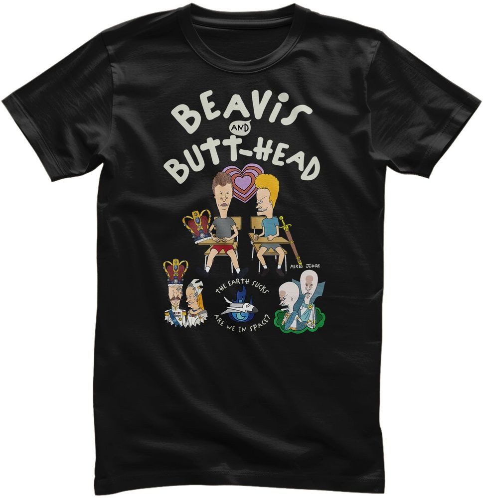 BEAVIS and BUTT-HEAD T-Shirt Beavis And Butt-Head The Earth Sucks T-Shirt
