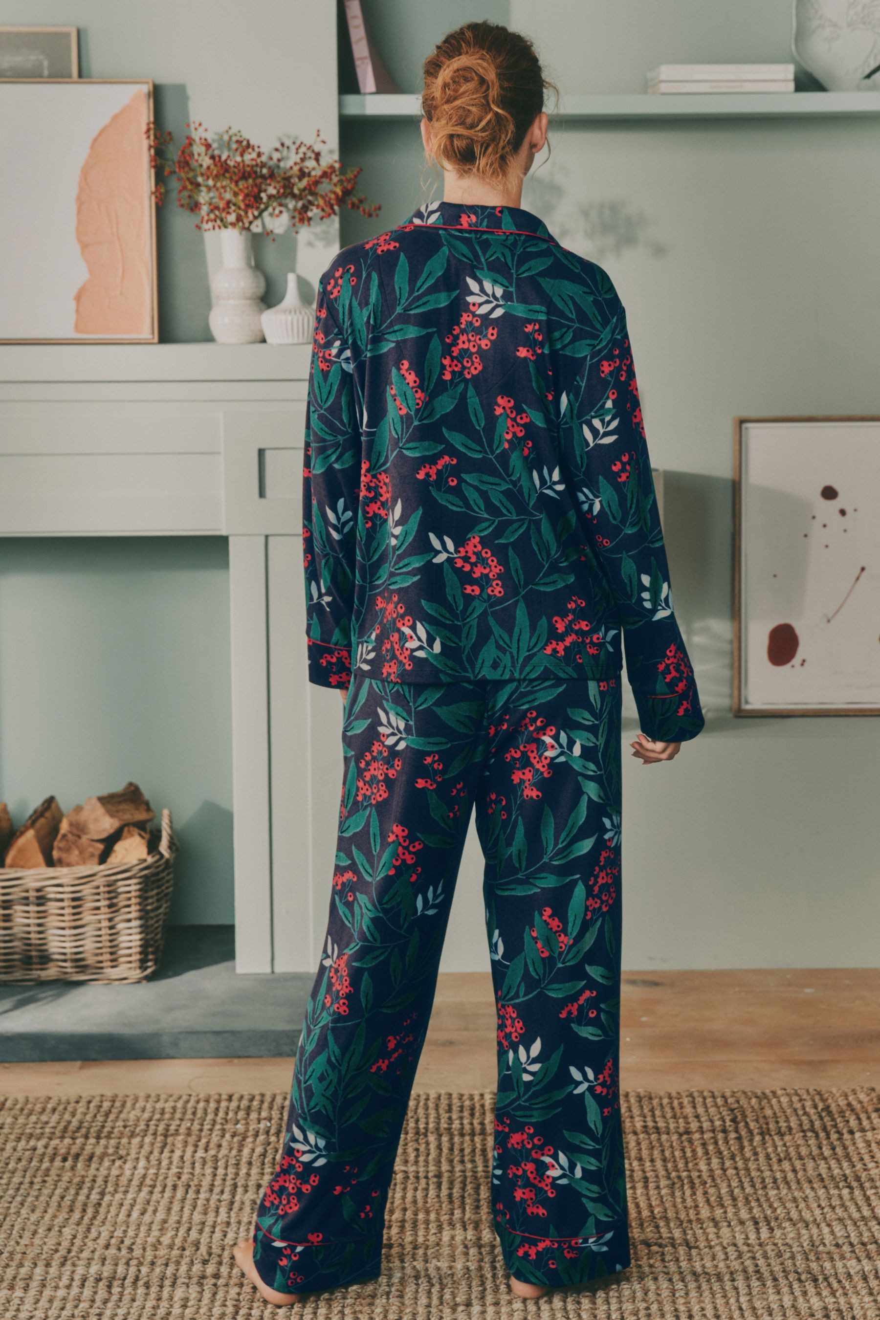 LAURA ASHLEY Pyjama Laura Ashley geknöpfter Greendale Schlafanzug (2 tlg) günstig online kaufen