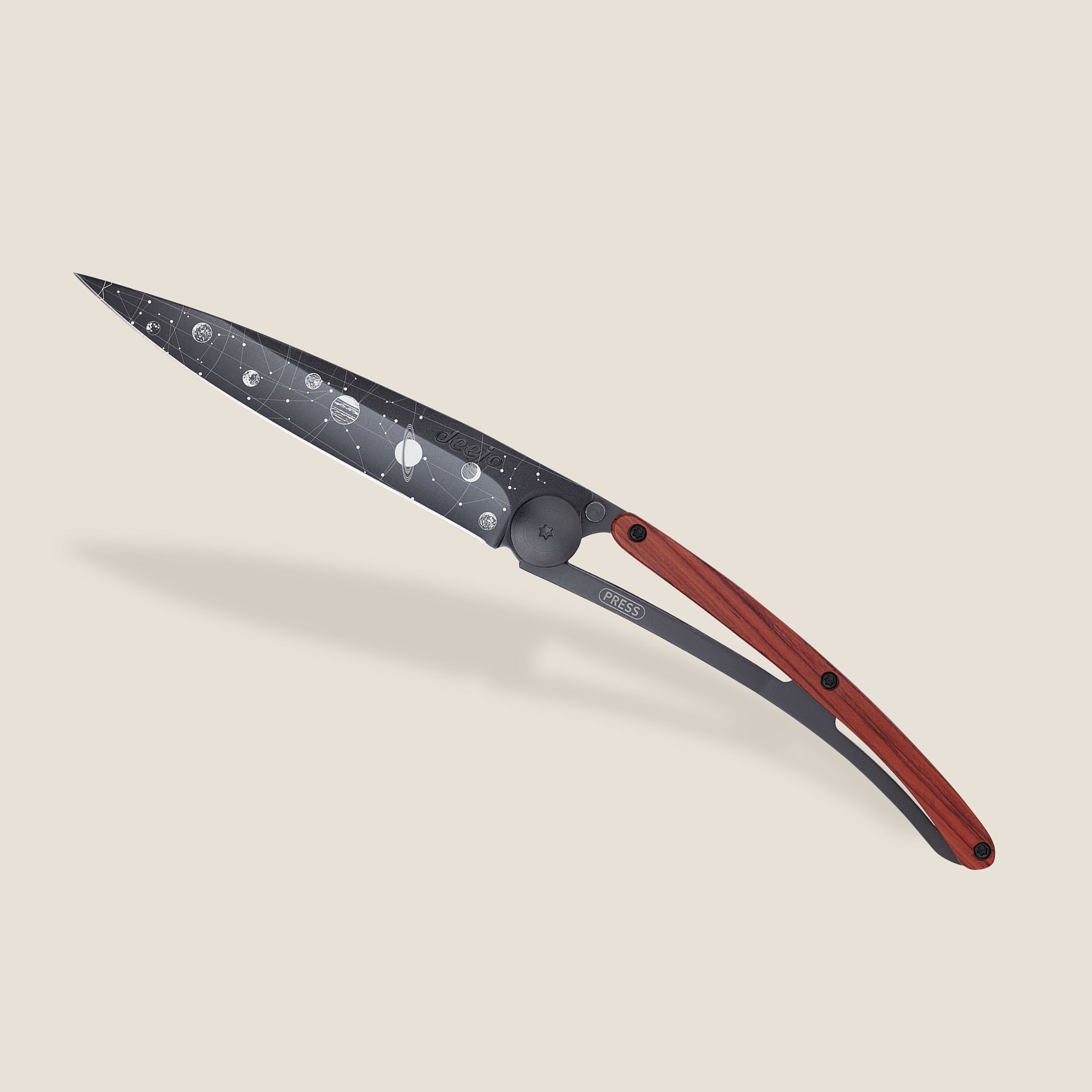 Deejo Taschenmesser 37g - Korallenholz / Astro - Messer - Klappmesser - Outdoormesser