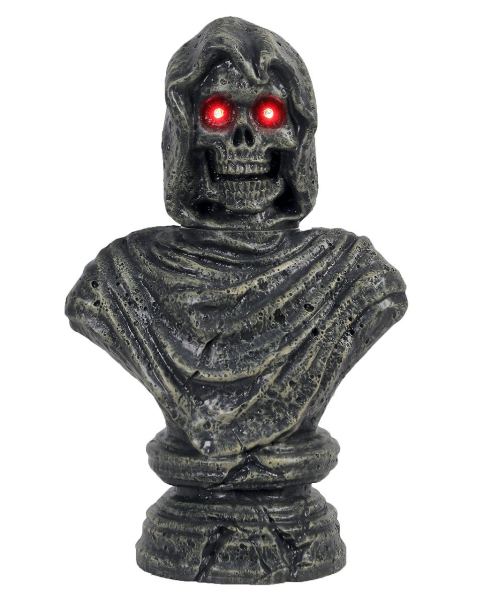 Dekoobjekt Sprechender Grim Reaper Büste mit Bewegung 40cm
