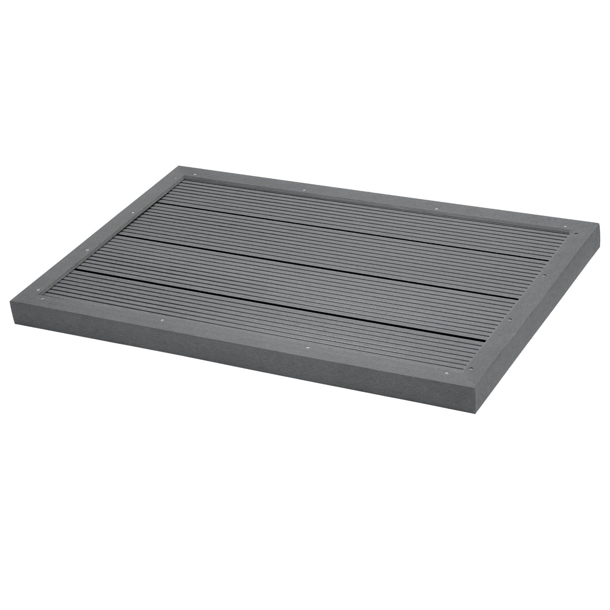 Duschmatte Zelsius Bodenplatte für Solardusche, 100,5 x 63 c Zelsius, WPC  (Holz-Kunststoff-Gemisch), rechteckig, rechteckig