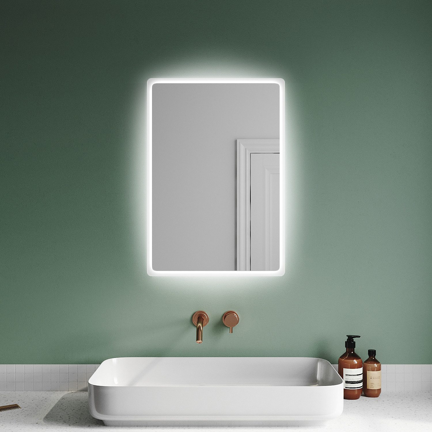 SONNI Badspiegel Badspiegel mit LED-Beleuchtung, Lichtspiegel günstig online kaufen