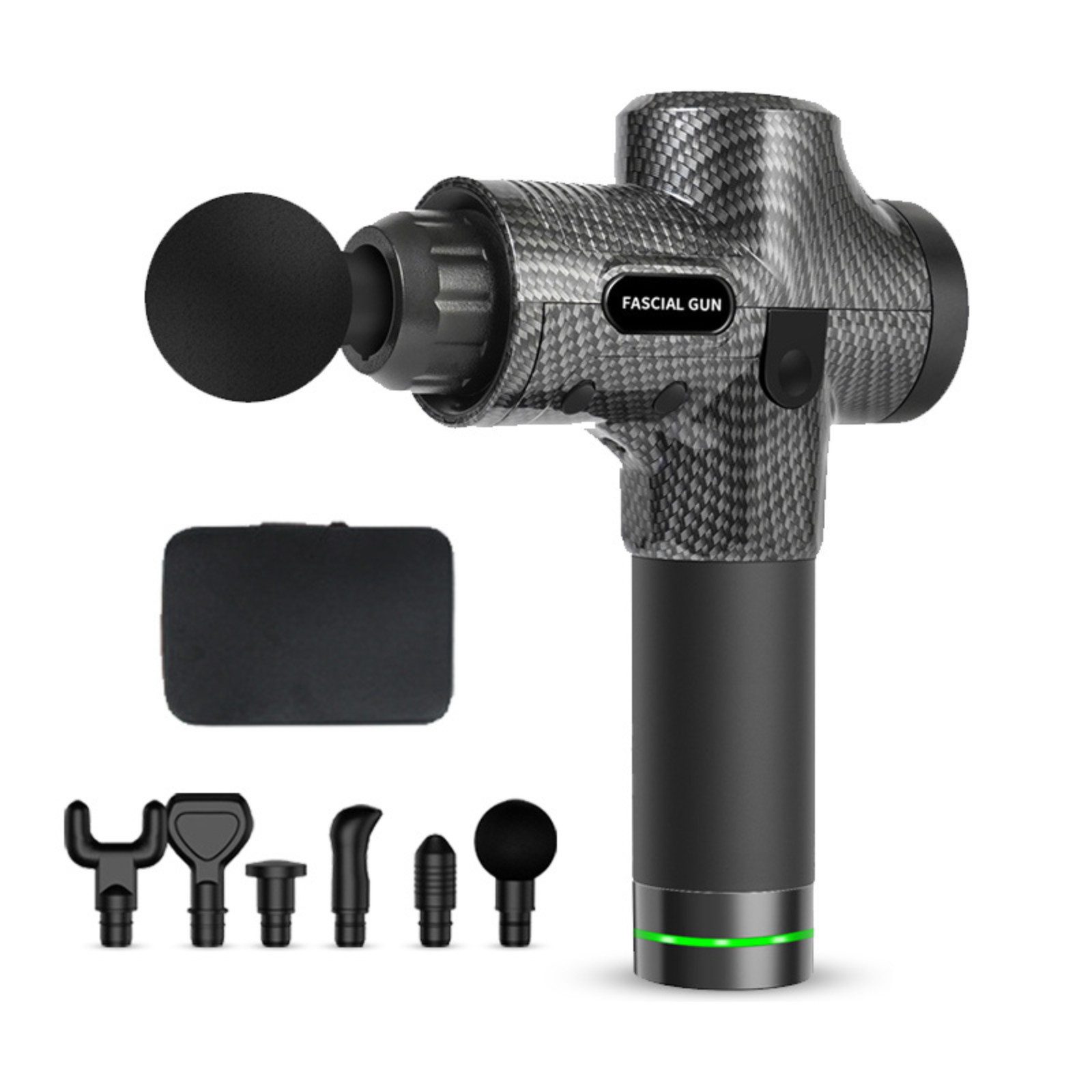 Tekoo Massagepistole Massagegerät, 30 Stufen 6 Aufsätze, LCD Touch Display, Set, 8-teiliges Set, 12mm Amplitude, 30 Geschwindigkeitsstufen, Leise <60dB, 6 Std Laufzeit