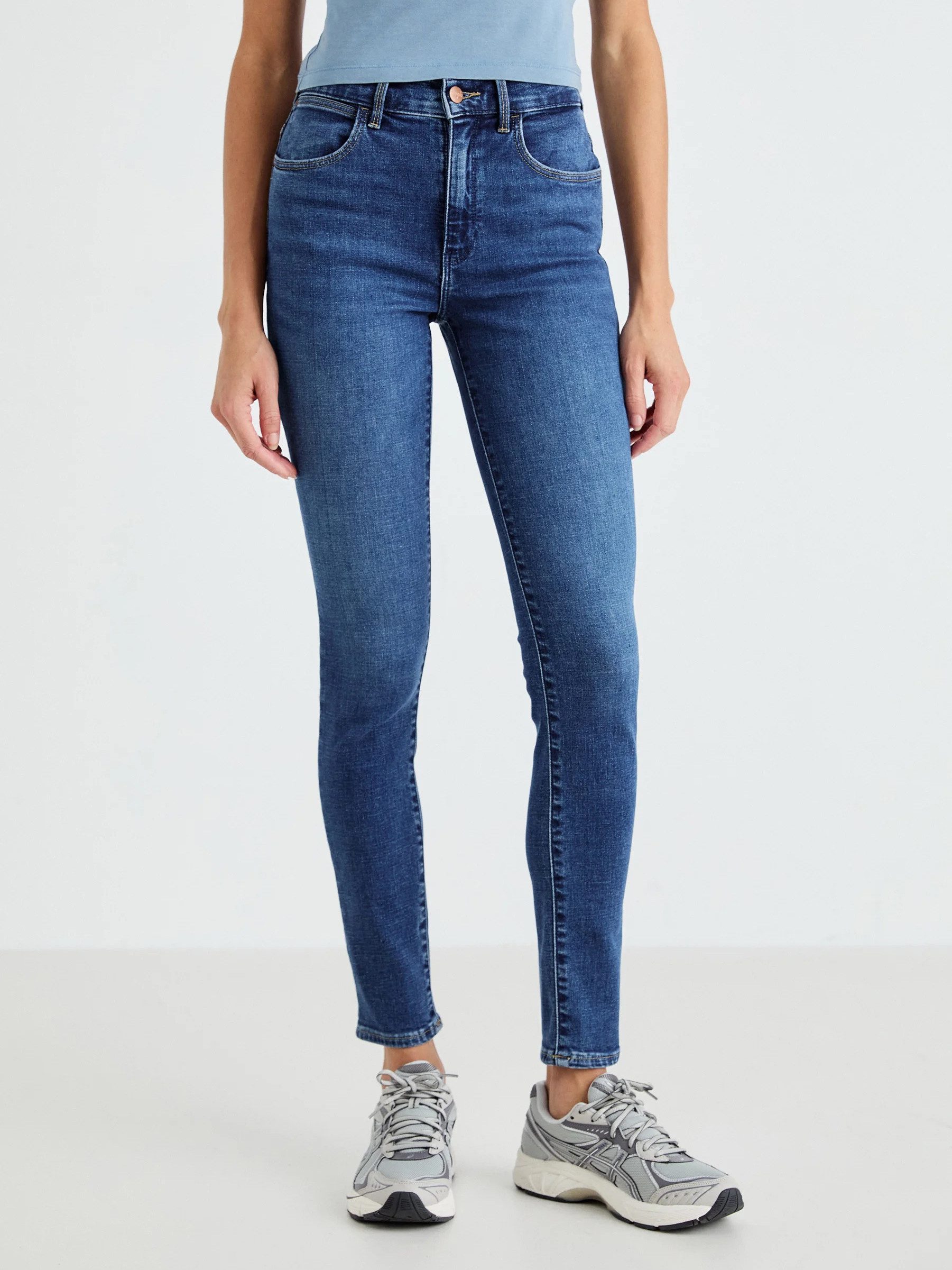 Wrangler Skinny-fit-Jeans Knöchellang & High Waist - HIGH SKINNY VINTAGE WORN