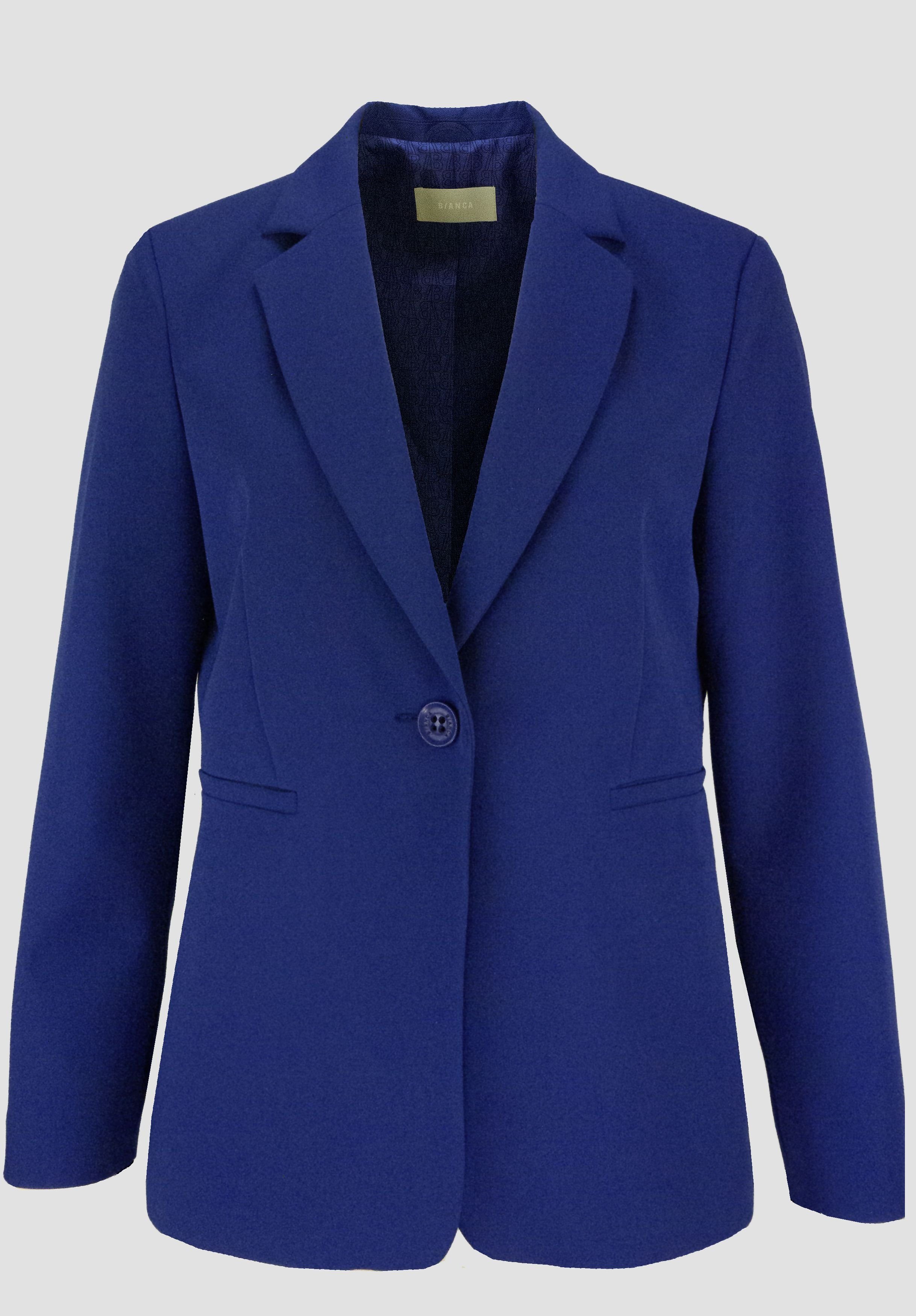 bianca Longblazer - blauer Blazer - Jacket in gerader Passform - LYNN