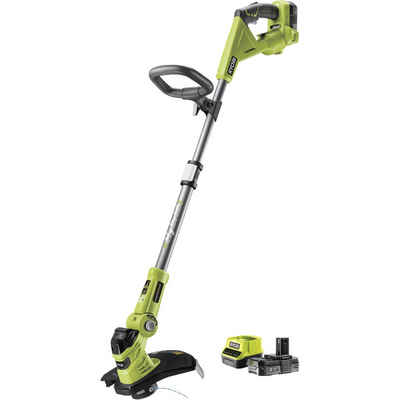 Ryobi Akku-Rasentrimmer ONE+ Hybrid-Rasentrimmer RLT1831H20F, 18Volt + Kabelbetrieb