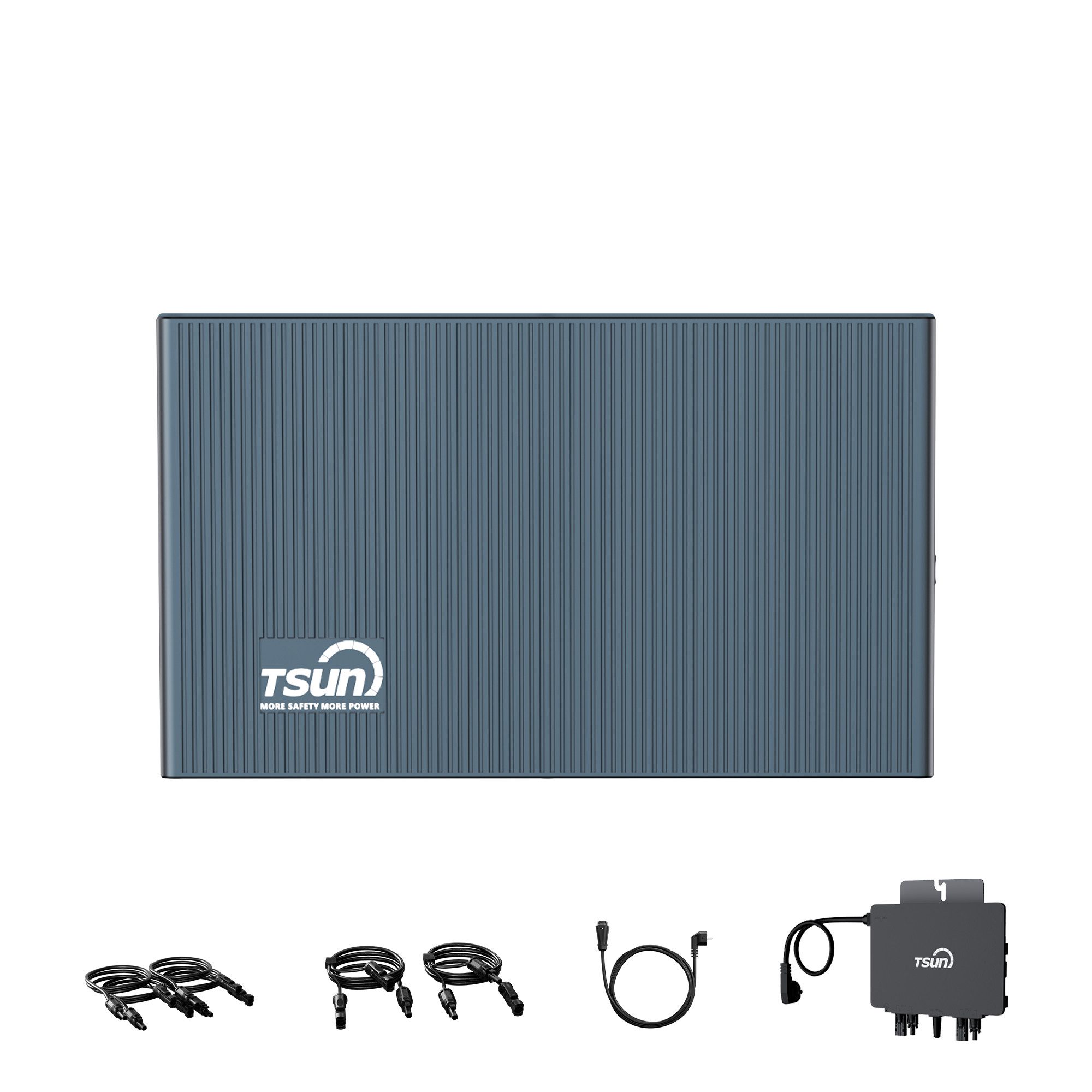 Tsun Balkonkraftwerk TSUN DCU2000Lite 2kWh Solarspeicher mit 800W Mikro‑Wechselrichter, (bis 10 kWh erweiterbar, 314Ah Industriezellen), 2400W PV Input mit Dual MPPT, Plug & Play