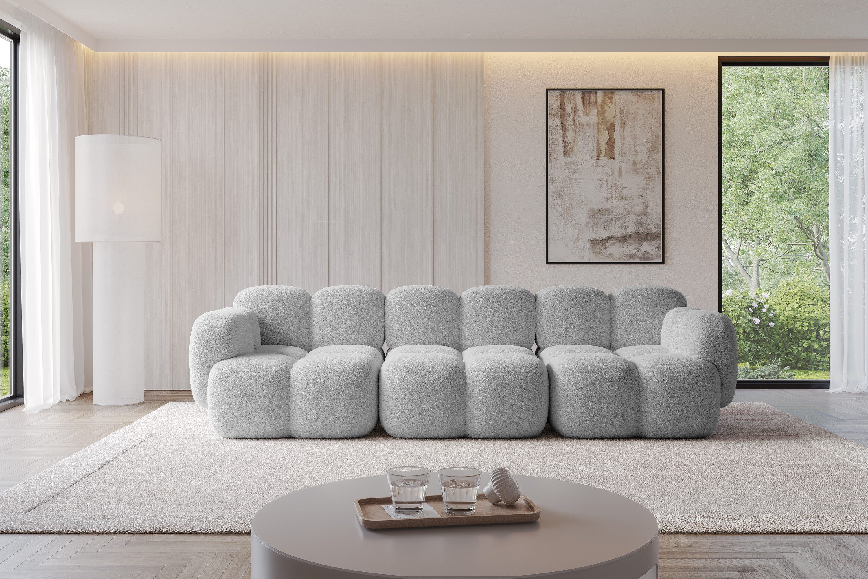 ALTDECOR Sofa Miko-S2, Modulares Sofa Praktische Bequeme Couch, kleines Relax Sofa Ecksofa Couch für Wohnzimmer,Verlässliche Qualität