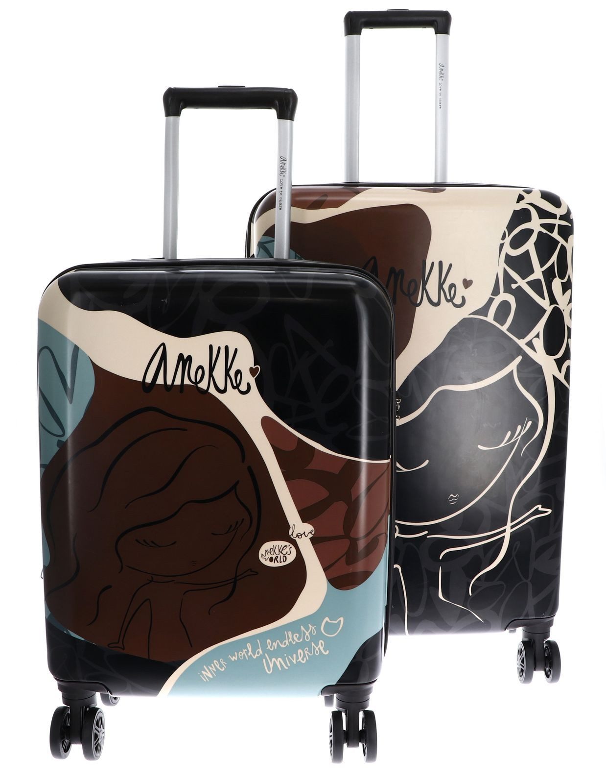 Anekke Trolleyset Trolleyset S / M, 4 Rollen, (Set, 2 tlg)