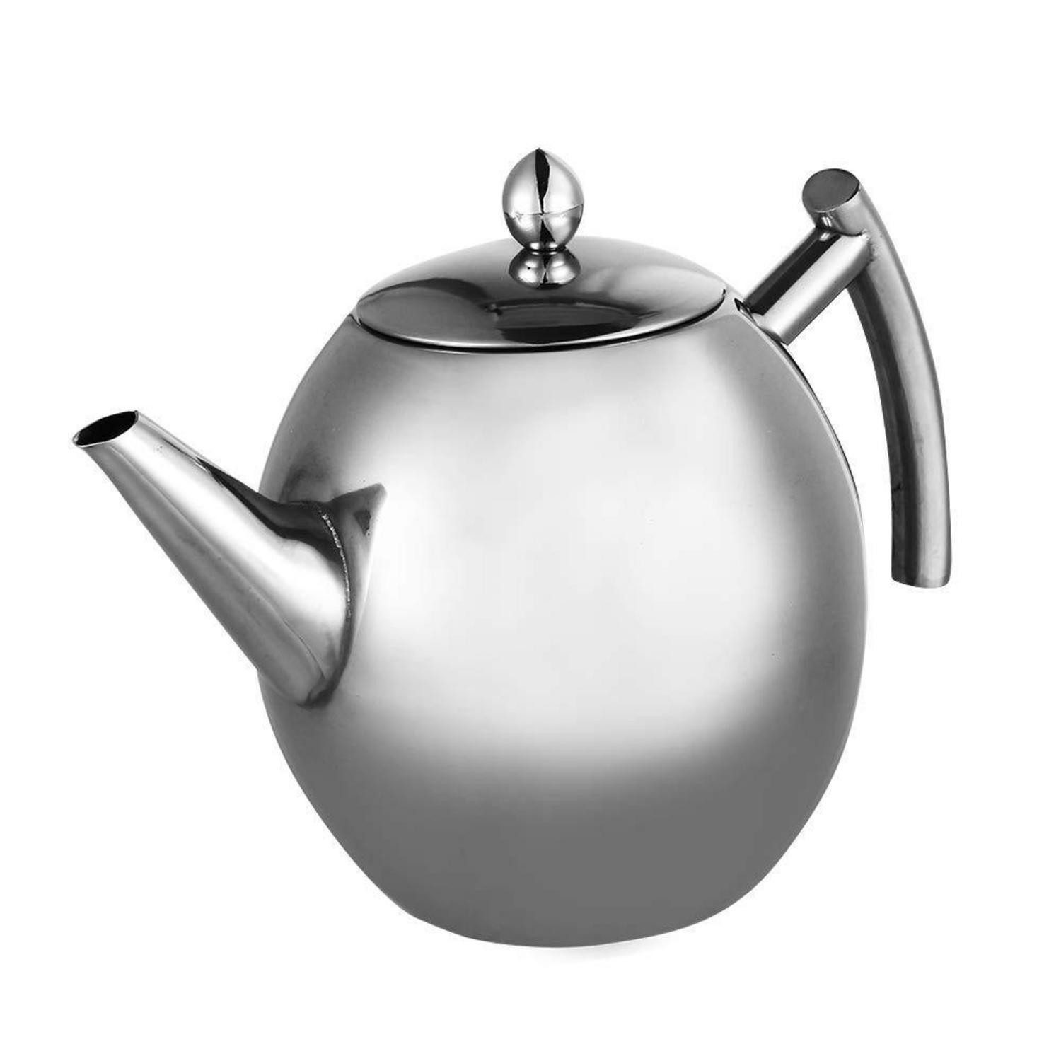 LuxusKollektion Teekanne Kaffeekanne Edelstahl 1500ml mit Filter