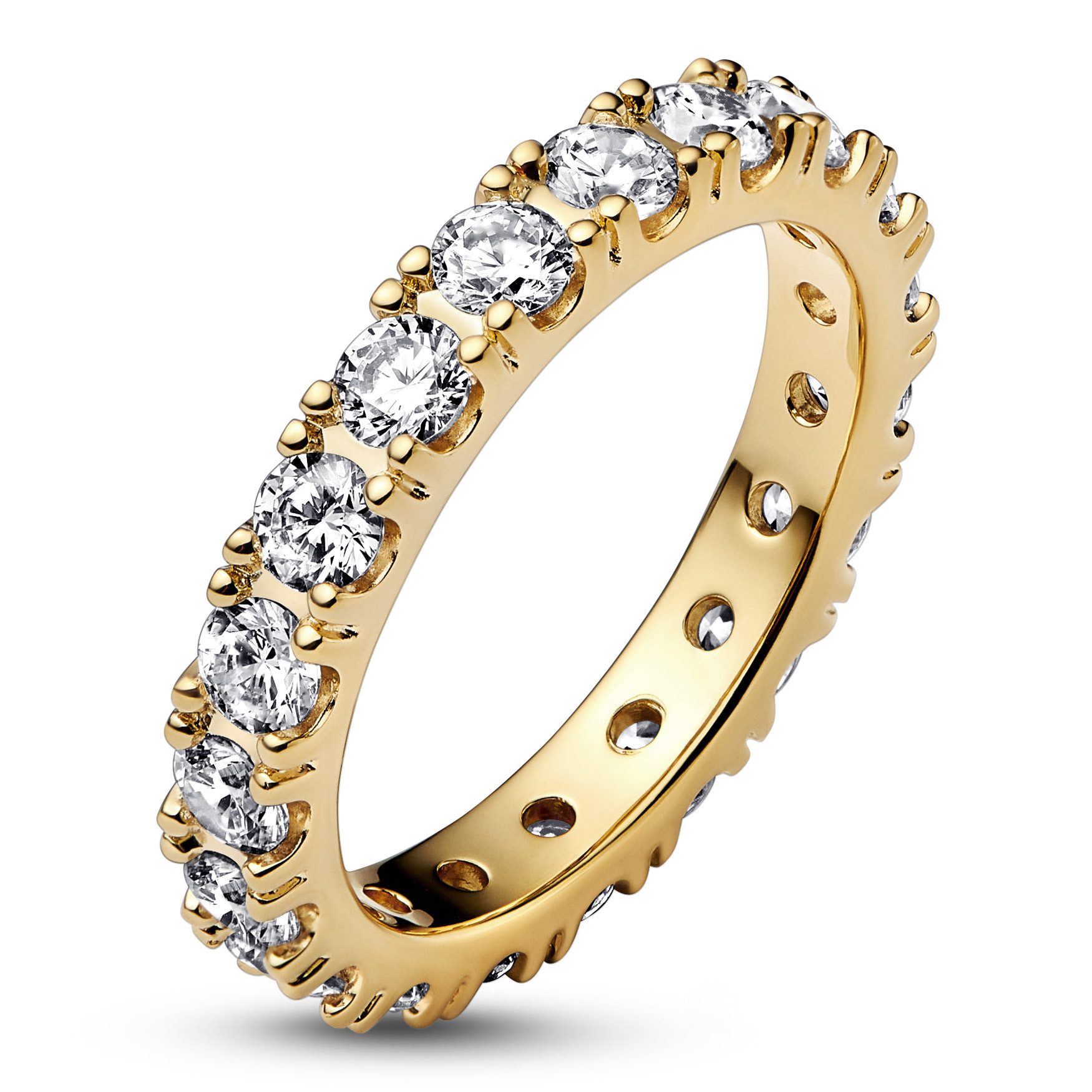 Pandora Fingerring DamenFunkelnde Unendlichkeit Goldfarben