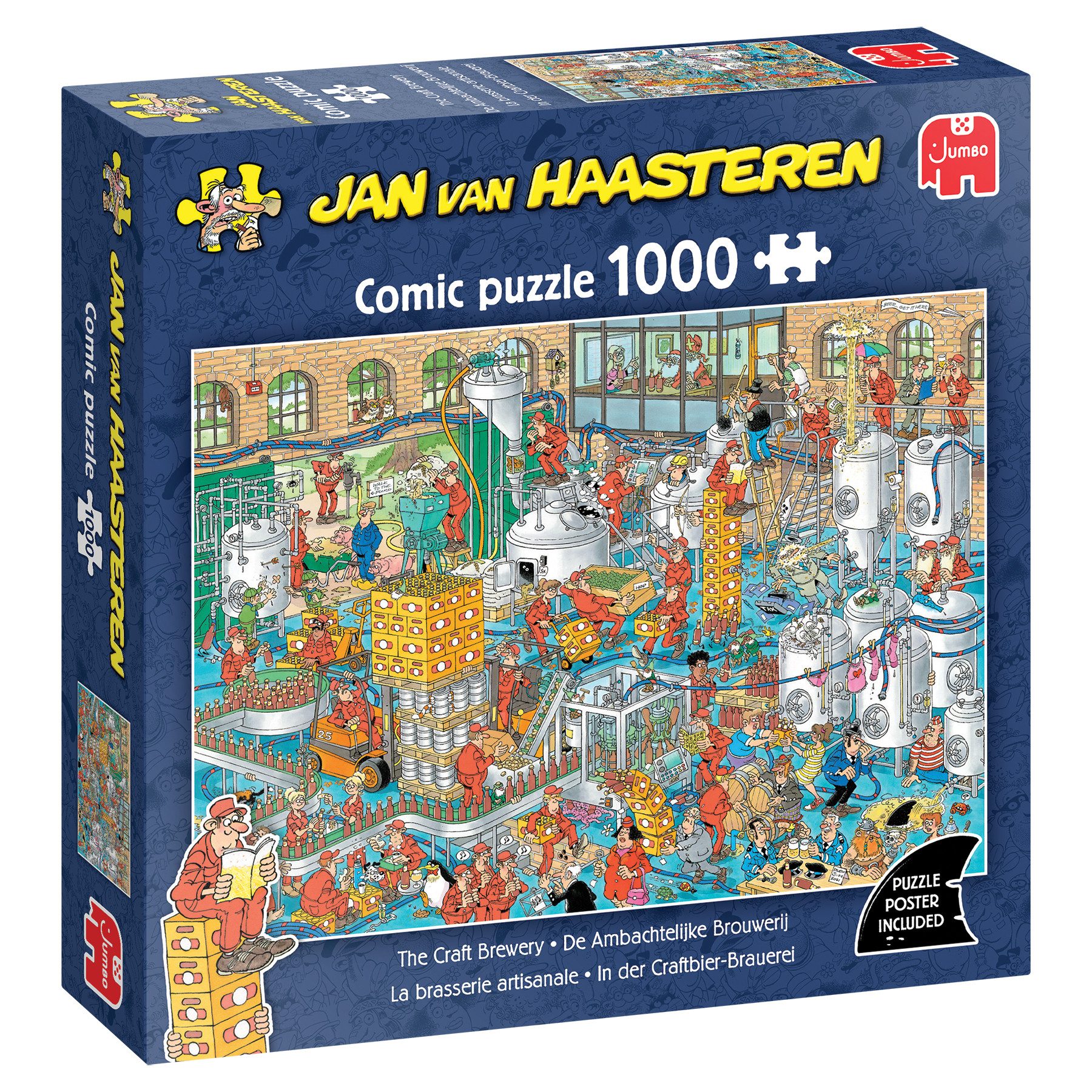 Jan van Haasteren Puzzle Jan van Haasteren, In der Craftbier Brauerei, 1000 Teile Puzzle, 1000 Puzzleteile