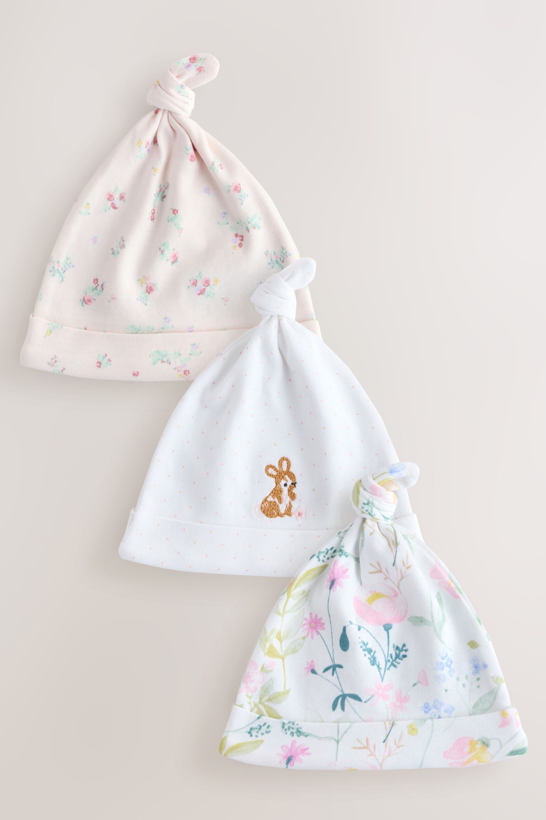 Next Beanie 3er-Pack Baby Beaniemützen (3-St)