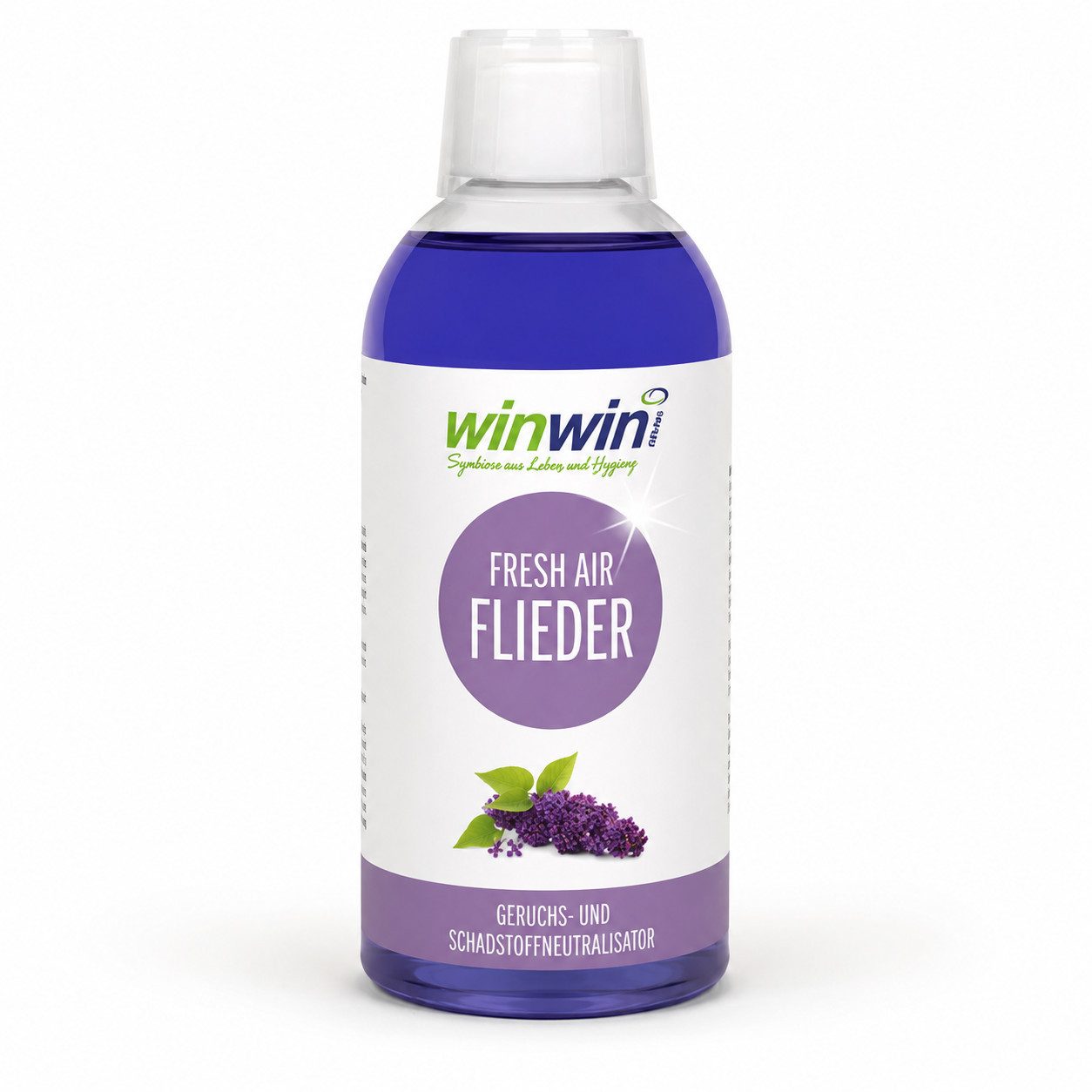 winwinCLEAN Raumduft Raumluftreiniger-Konzentrat FLIEDER Raumerfrischer Raumluftdeo (1x winwinCLEAN fresh AIR FLIEDER 500ml), Geruchsentferner,Geruchsneutralisierer,Reinigungsmittel,Air Purifier
