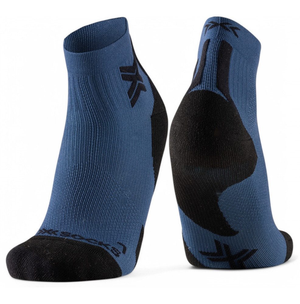 X-Socks Laufsocken Run Discover Ankle fluo marineblau/schwarz Herren - 1 Paar