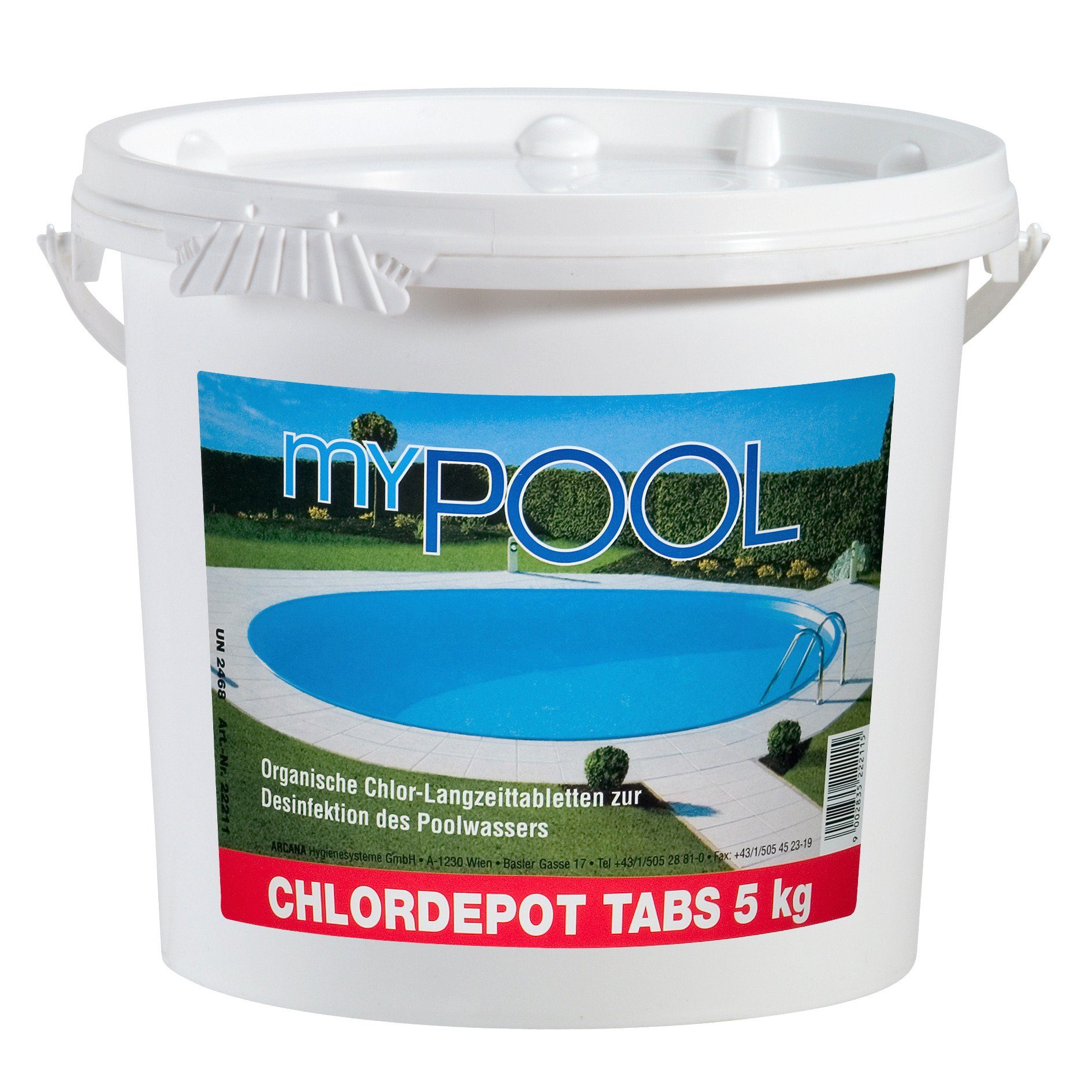 my POOL BWT Chlortabletten Chlordepot Tabs, 5 kg