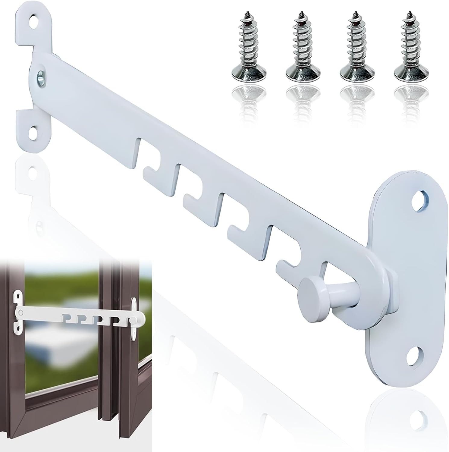 FELIXLEO Fensterstopper Fenster Kipp Regler Ohne Fensterfeststeller UV Feuchtigkeitsbeständig., (1-tlg)