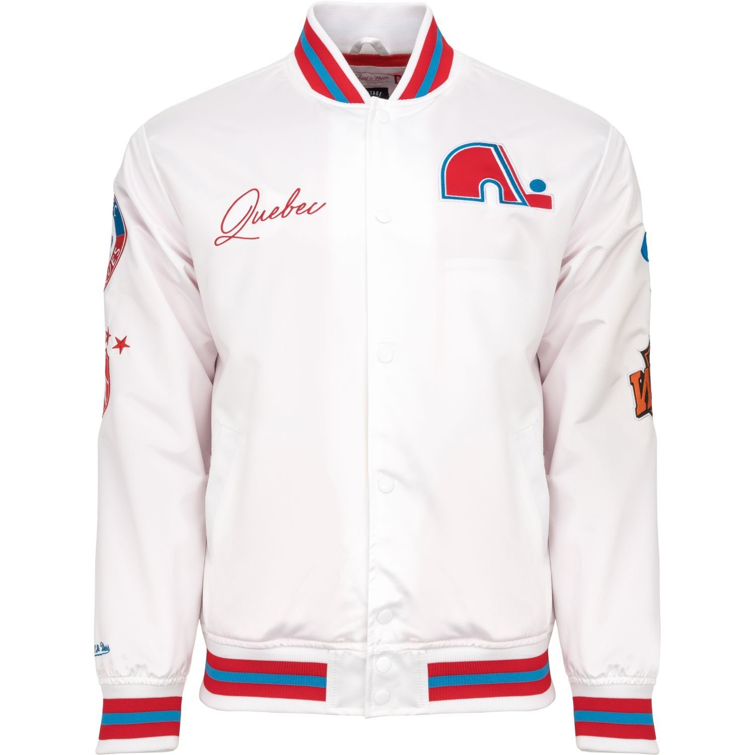 Mitchell & Ness Collegejacke City Collection Satin Quebec Nordiques