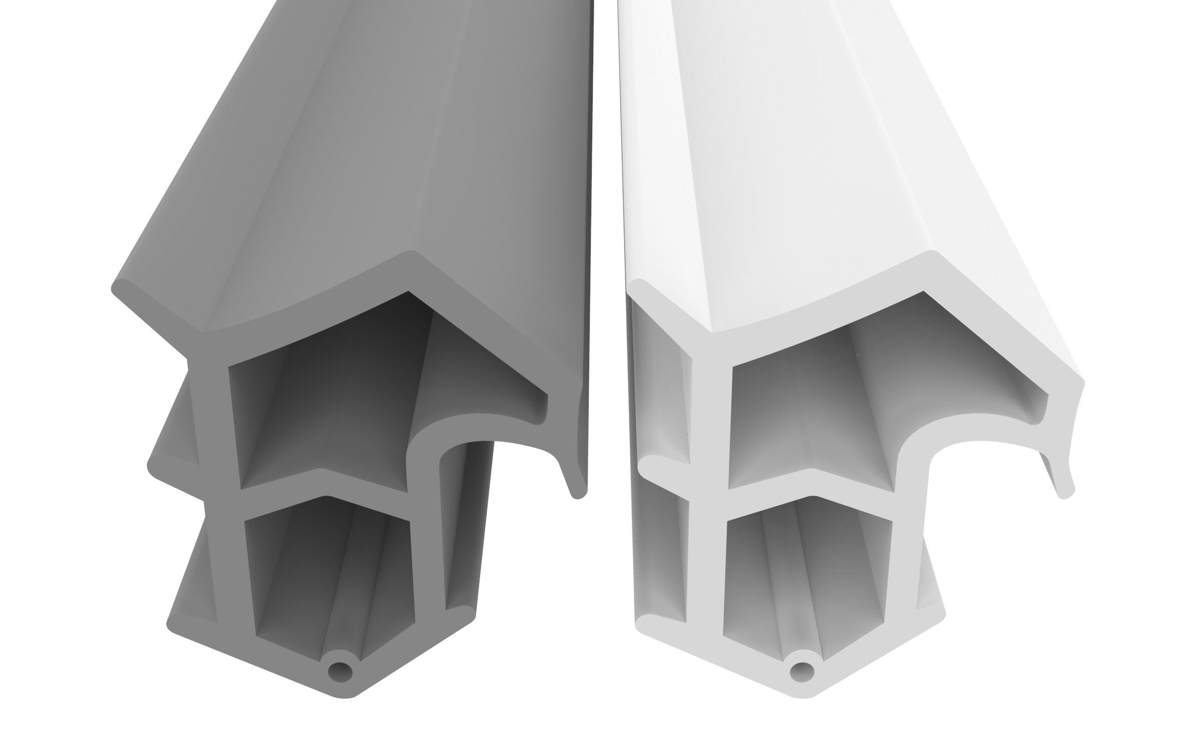Dikara Profildichtungsband Stahlzargendichtung Dichtung Höhe 16mm Breite 14mm Brandschutzdichtung, Antidehnungsfaden, TPE, thermoplatisches Elastomer