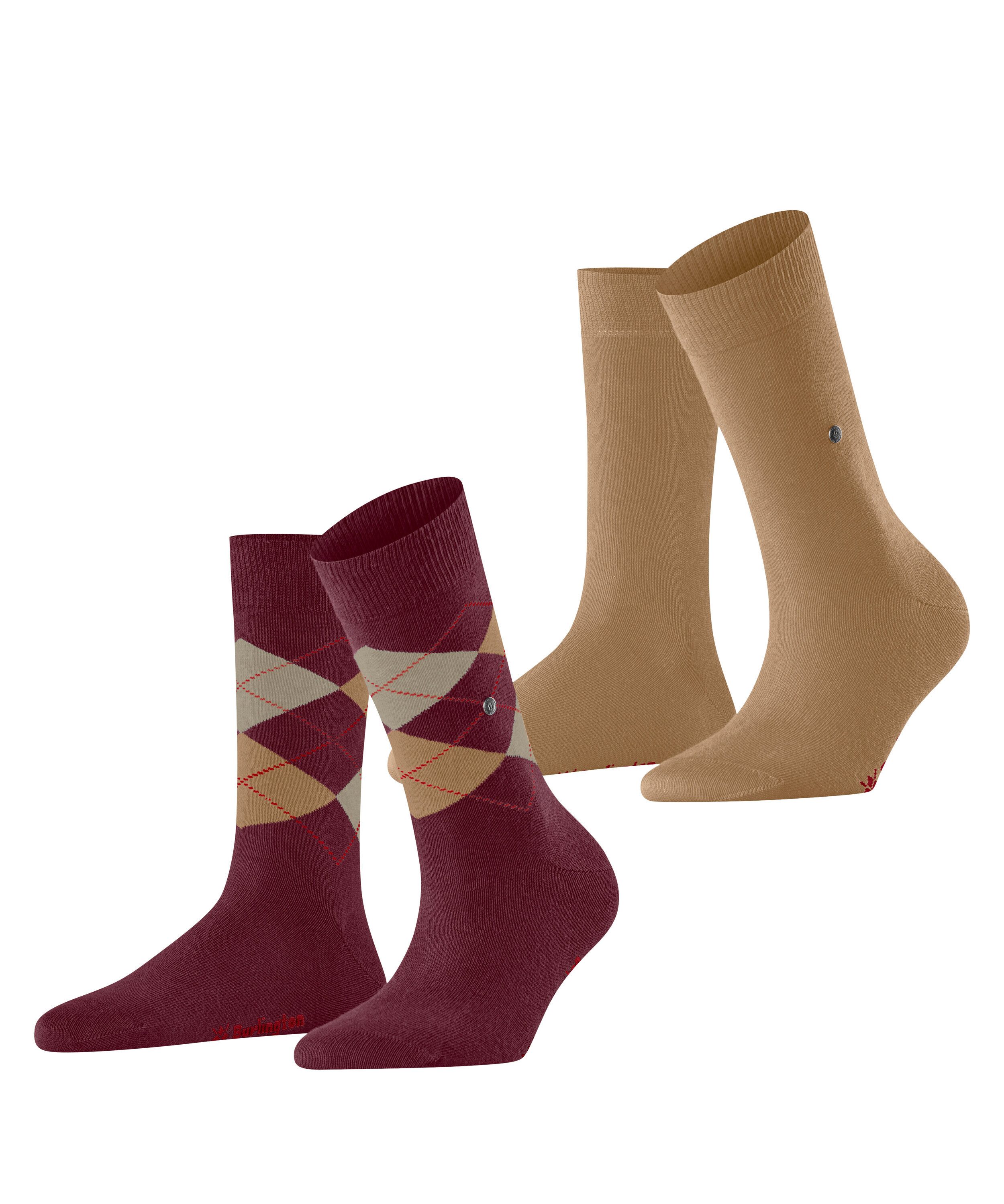 Burlington Socken Everyday Mix 2-Pack (2-Paar) aus weicher gekämmter Baumwolle