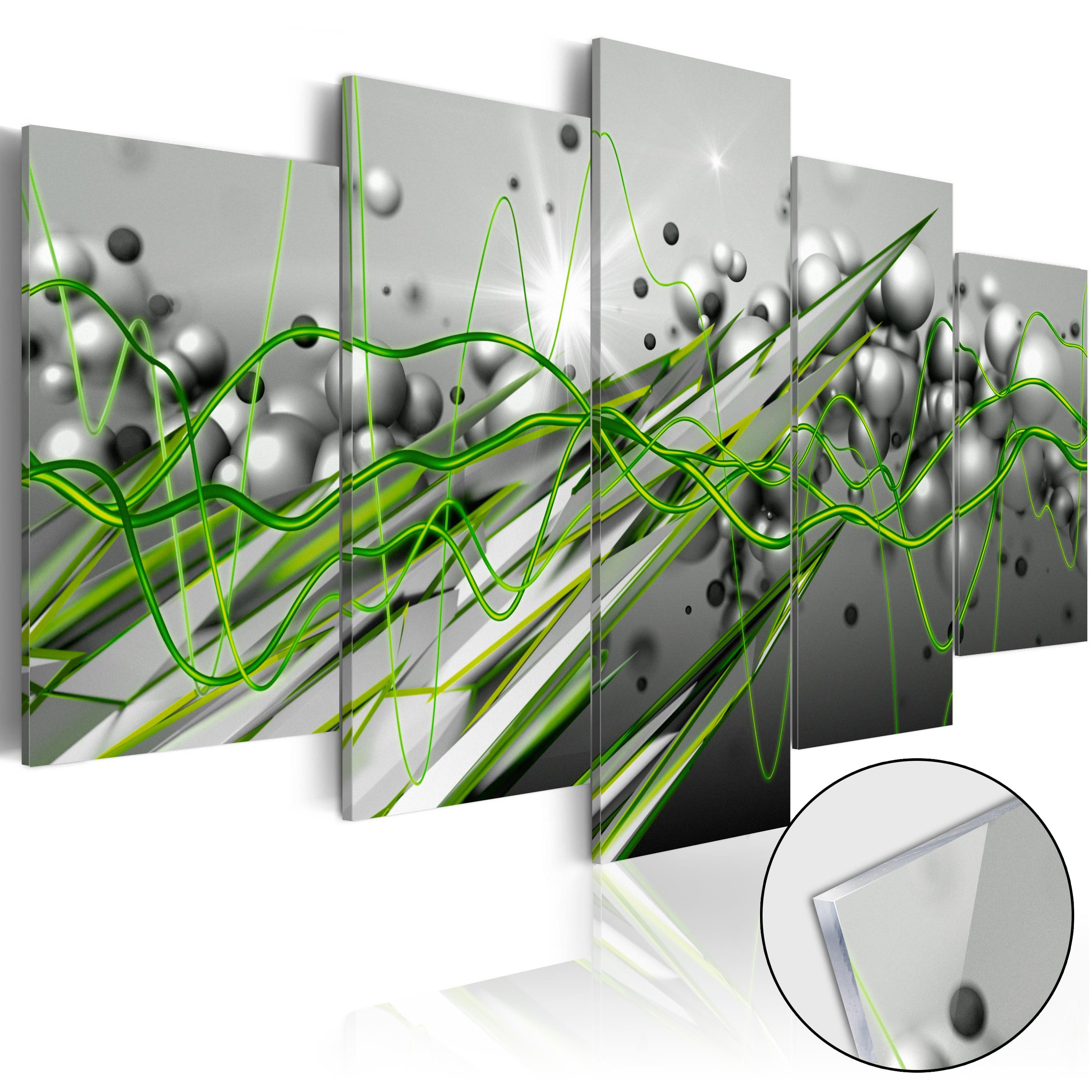 Artgeist Acrylglasbild Green Rhythm [Glass]
