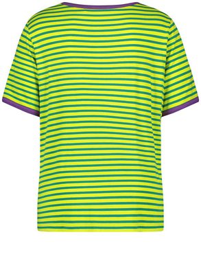 Samoon Kurzarmshirt T-Shirt mit Ringel-Dessin