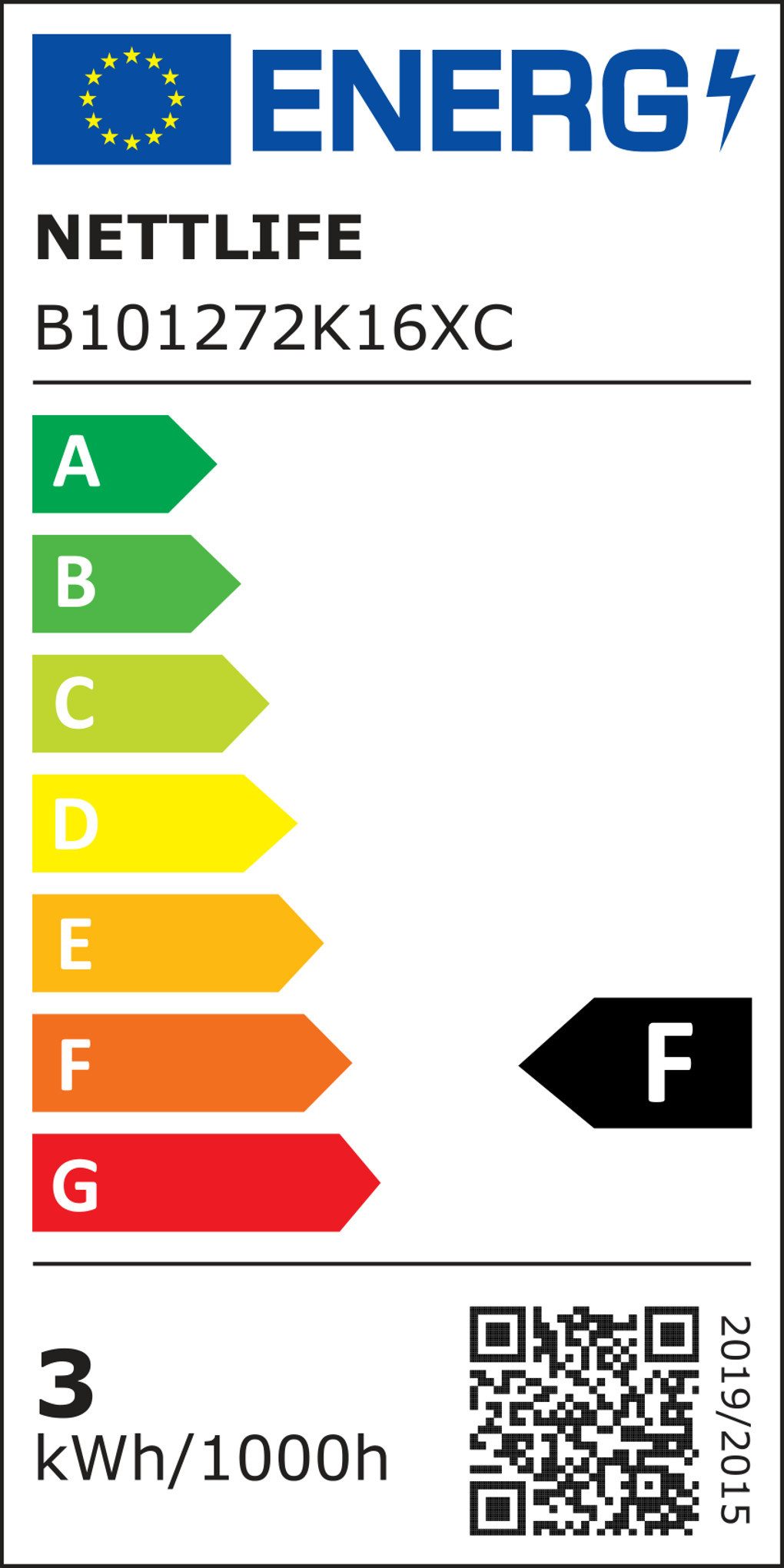Energieeffizienzklasse: 