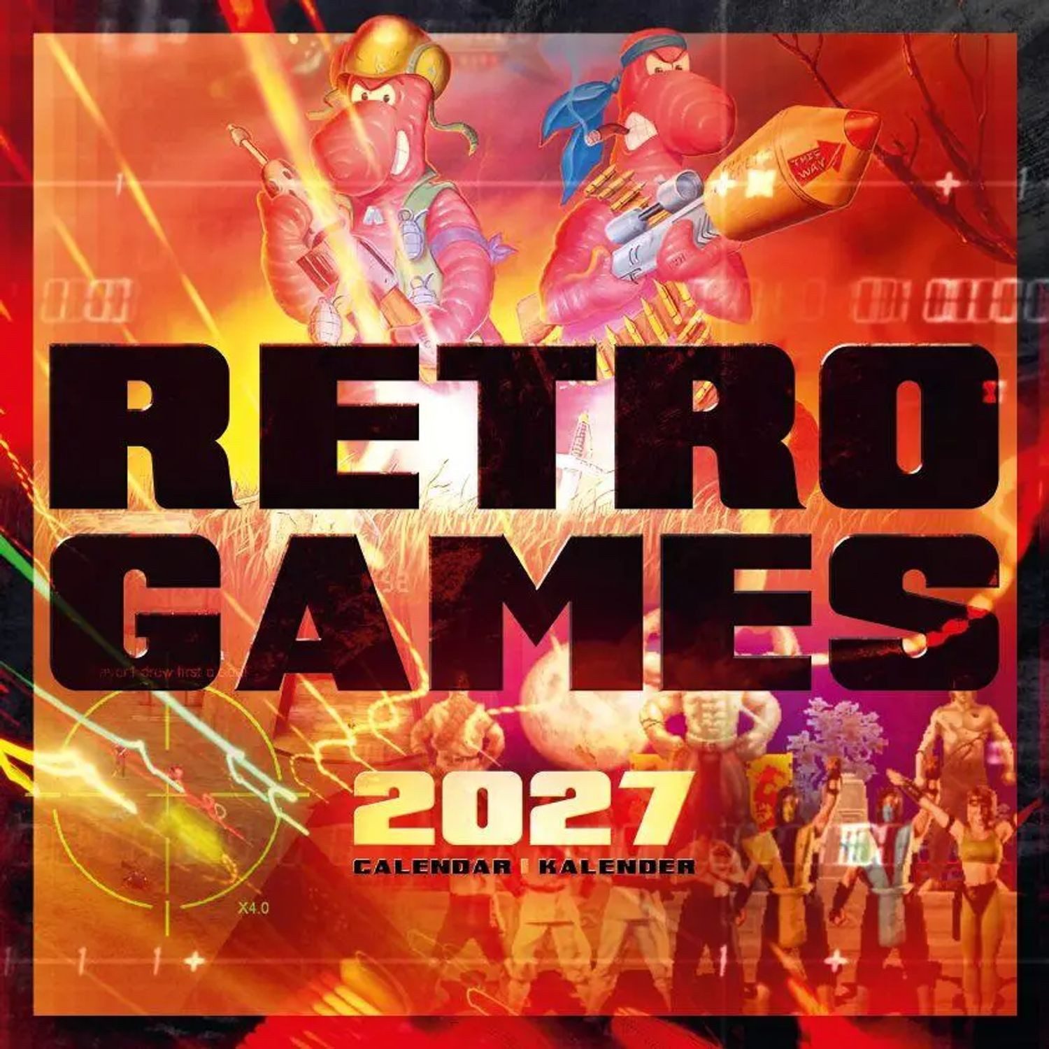 Wandkalender Retro Games 2027 - Der Gaming Kalender