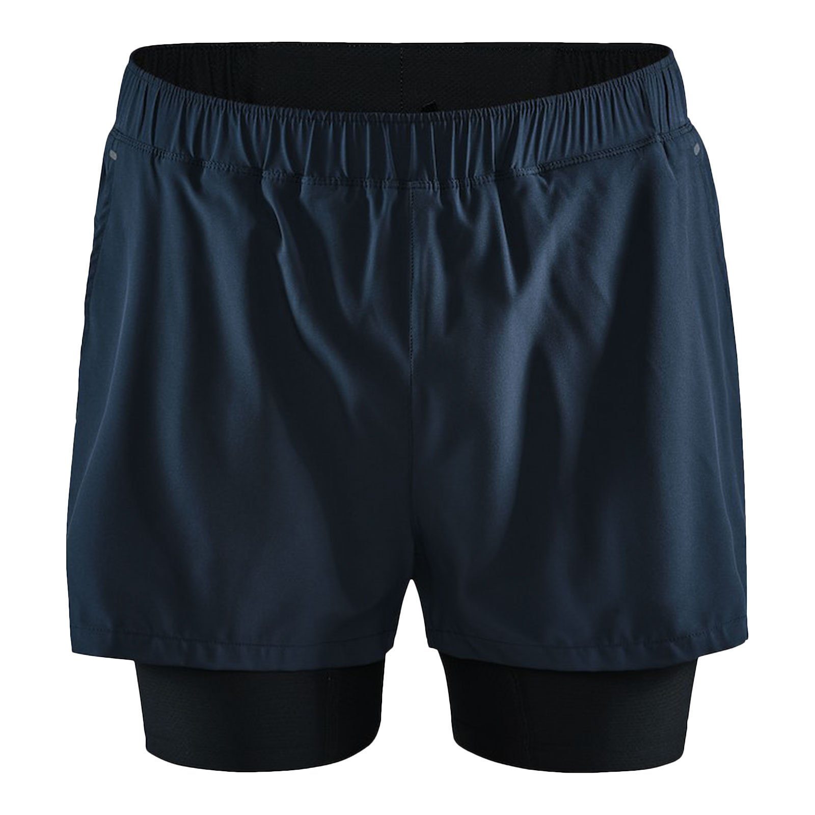 Craft Laufhose Essence ADV 2-in-1 Stretch Shorts mit versteckter Tasche am Bund 396000 blaze