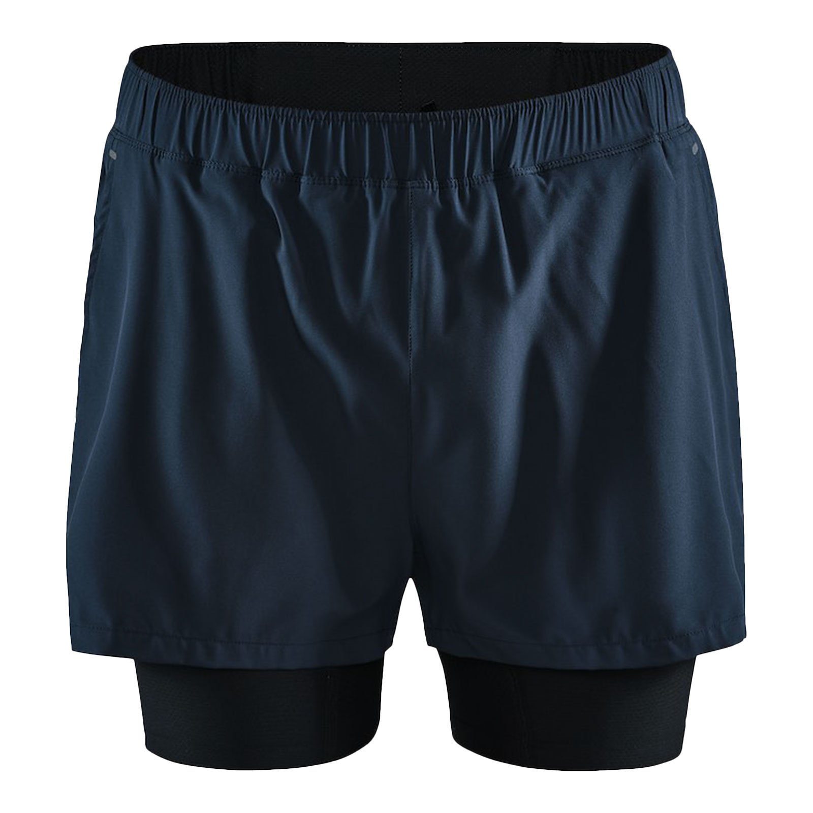 Craft Laufhose Essence ADV 2-in-1 Stretch Shorts mit versteckter Tasche am Bund