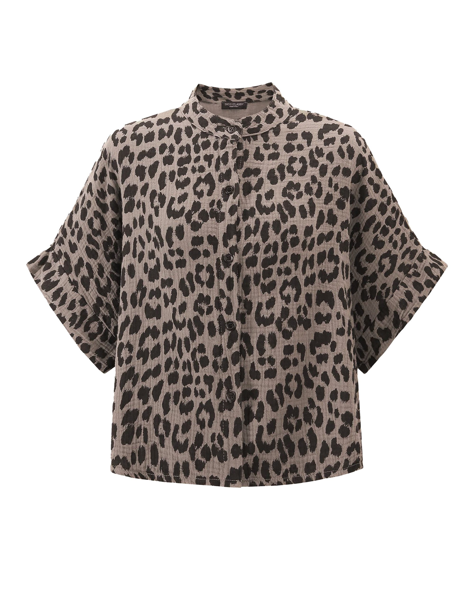 Langarmbluse Oversize Musselin Bluse Damen Kurzarm Elegant
