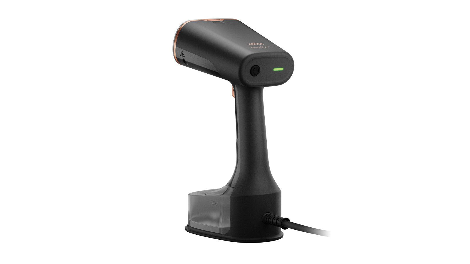 Braun Dampfbürste QuickStyle 7 GS 7077 BK - 35 g/min Dampfmenge, 35 Sek. Aufheizzeit, 1600 W, 1.600 W, 250 ml Wassertank, beheizte Bügelsohle, Entkalkungssystem