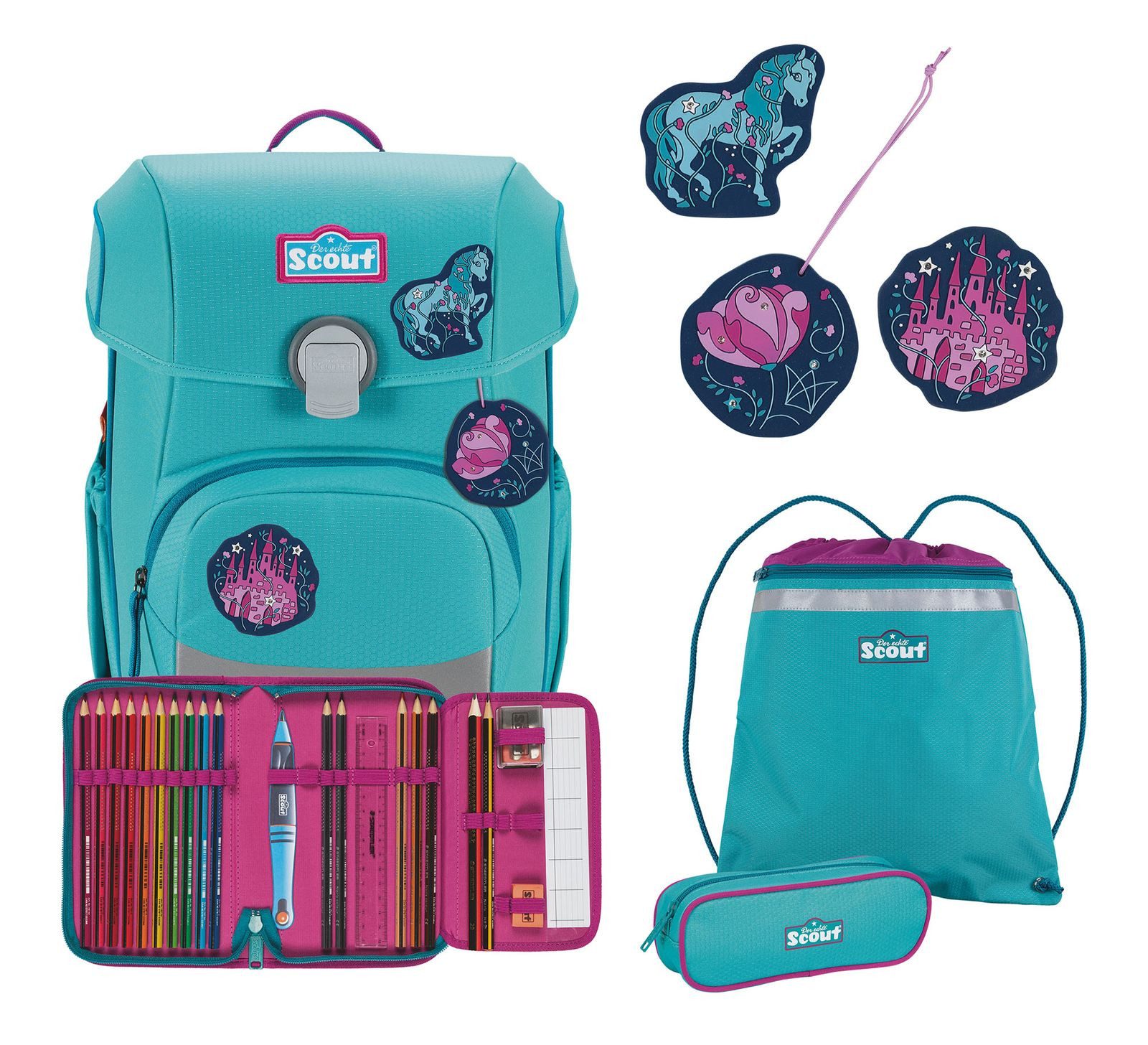 Scout Schulranzen Neo Set 4-teilig (Set, 4-tlg)