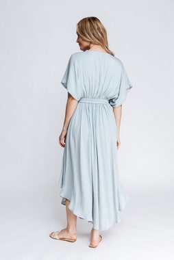 Zhrill Shirtkleid Maxi Sommerkleid VASSE Grün (0-tlg)