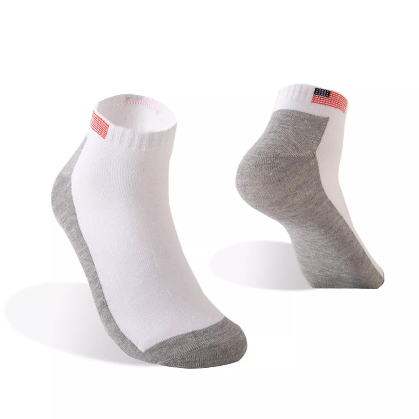 TEXEMP Sneakersocken 12 Paar Sneaker Socken Herren Damen USA Mehrfarbig Baumwolle Freizeit (12-Paar, 12 Paar) Robust & Langlebig