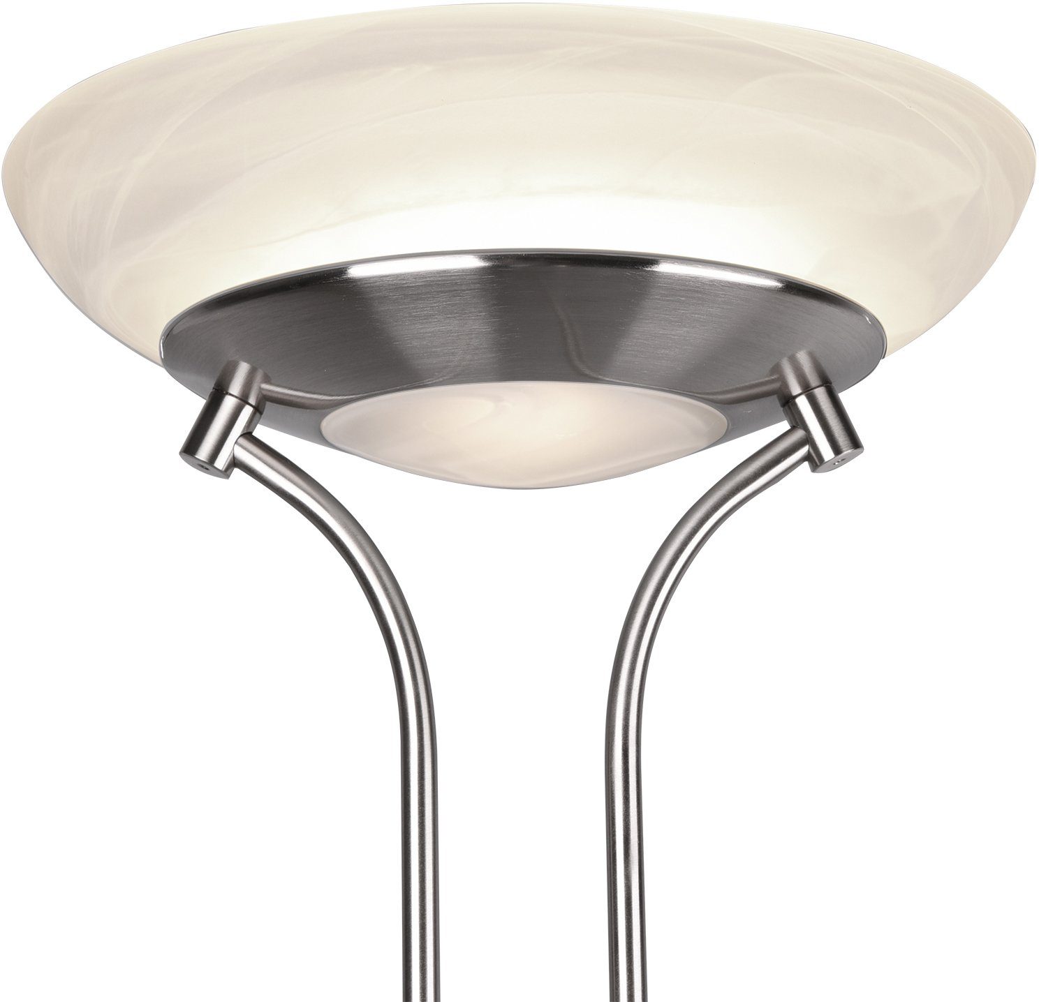 Reality Leuchten LED Stehlampe Orson, Dimmer, Lesearm, LED fest integriert, Warmweiß, Getrennt schaltbar,integrierter Dimmer,Memory Funktion – Bild 4 von 5