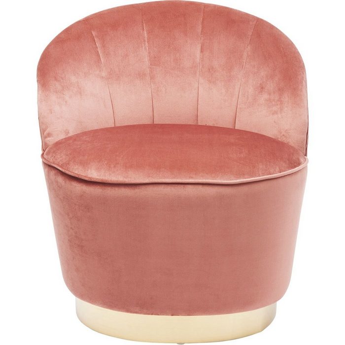 KARE Sessel Sessel Cherry Rose Korpus: Spanplatte lackiert Fuß/Füße: Stahl lackiert Polsterung: 28 kg/m³ Polyurethan Bezug: 100 % Polyester