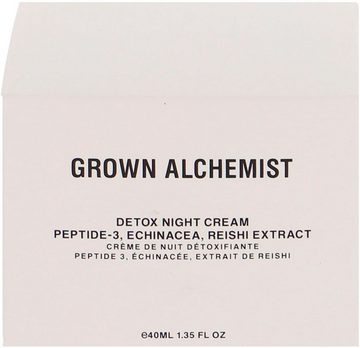 GROWN ALCHEMIST Nachtcreme Detox Night Cream, Peptide-3, Echinacea, Reishi Extract